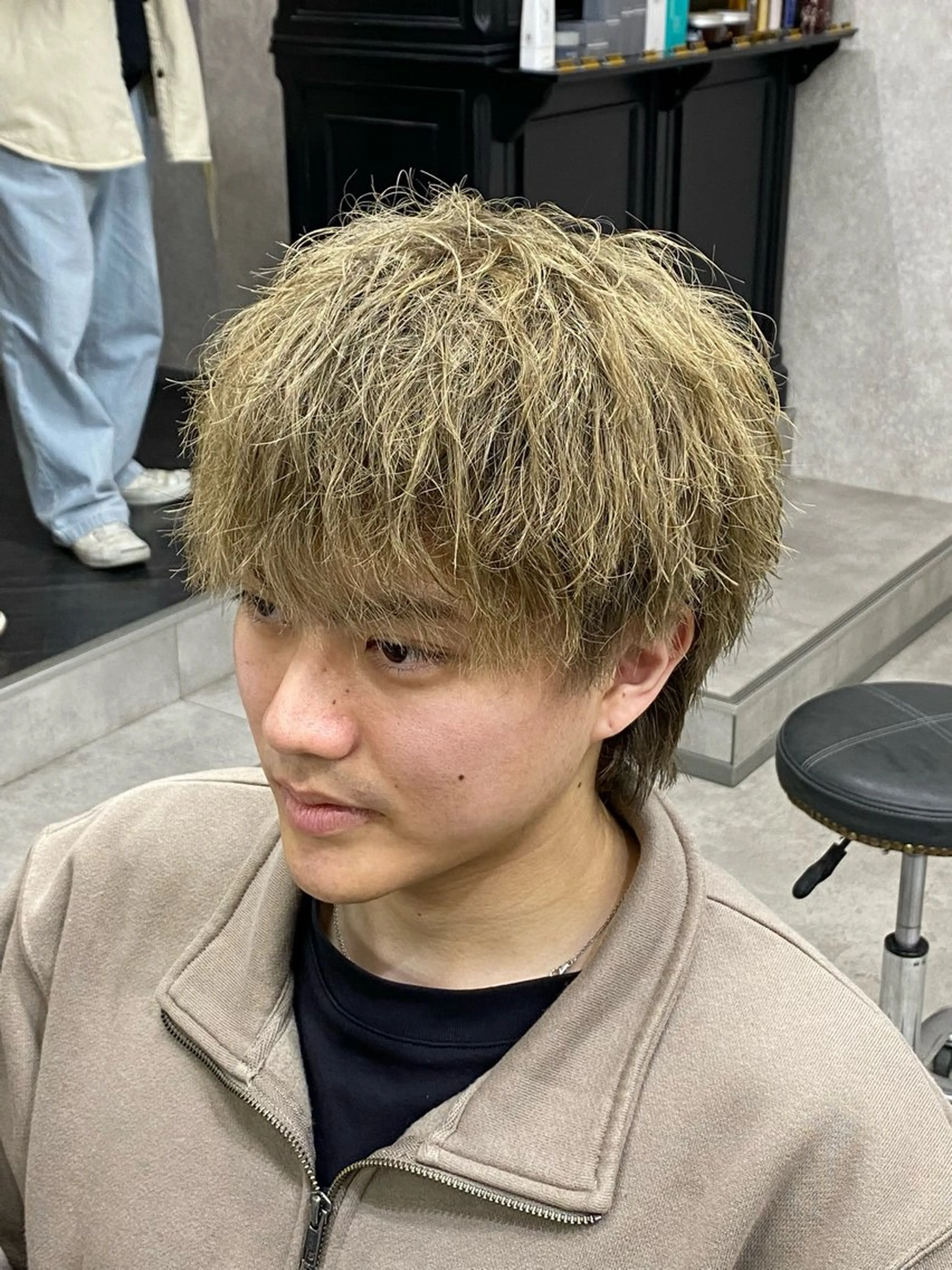 ショート カラー メンズ マッシュ ショートヘア 【メンズ専門】中本 翔大のヘアスタイル