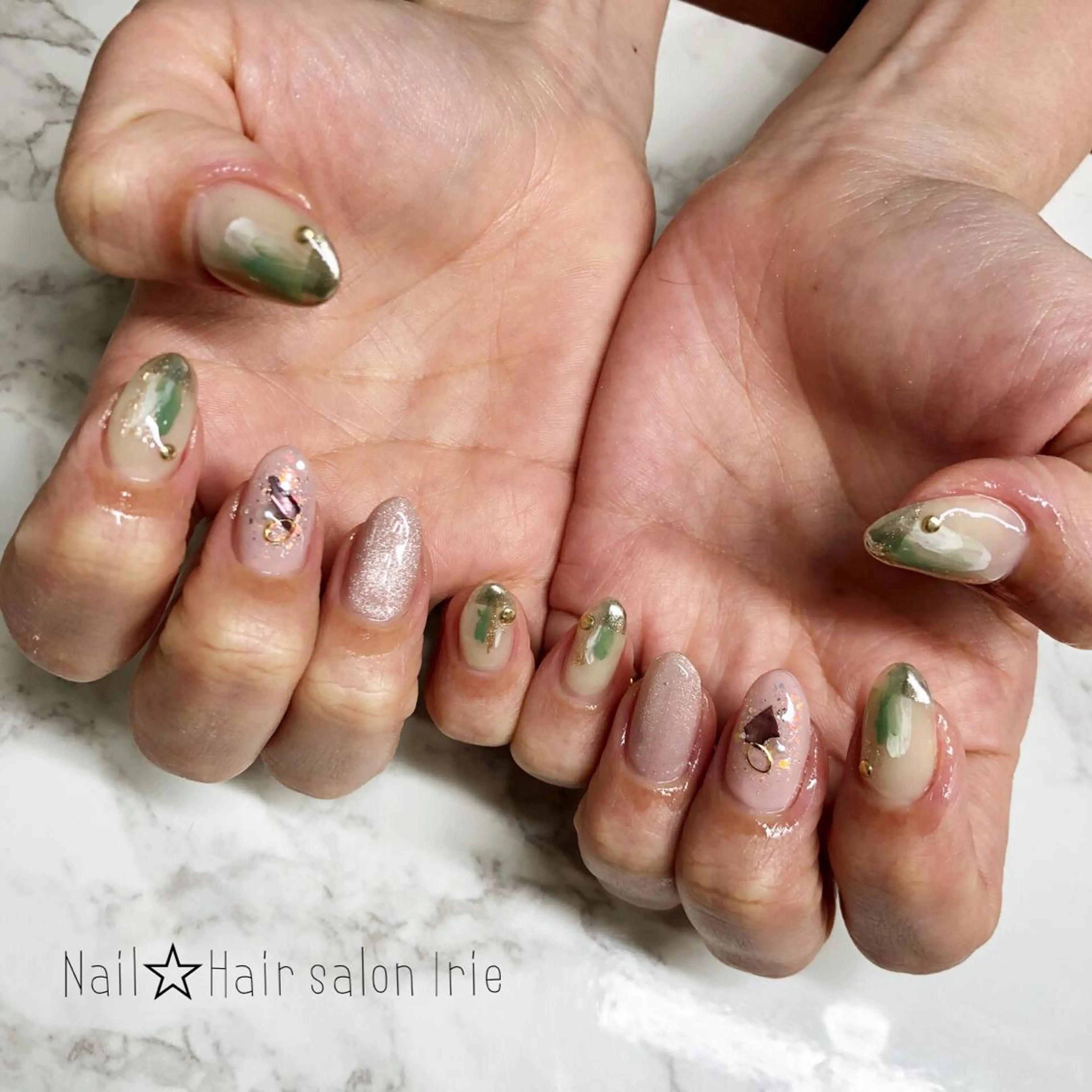 ネイル ハンドネイル Hair salon Irie所属・與儀 知佳のネイルデザイン