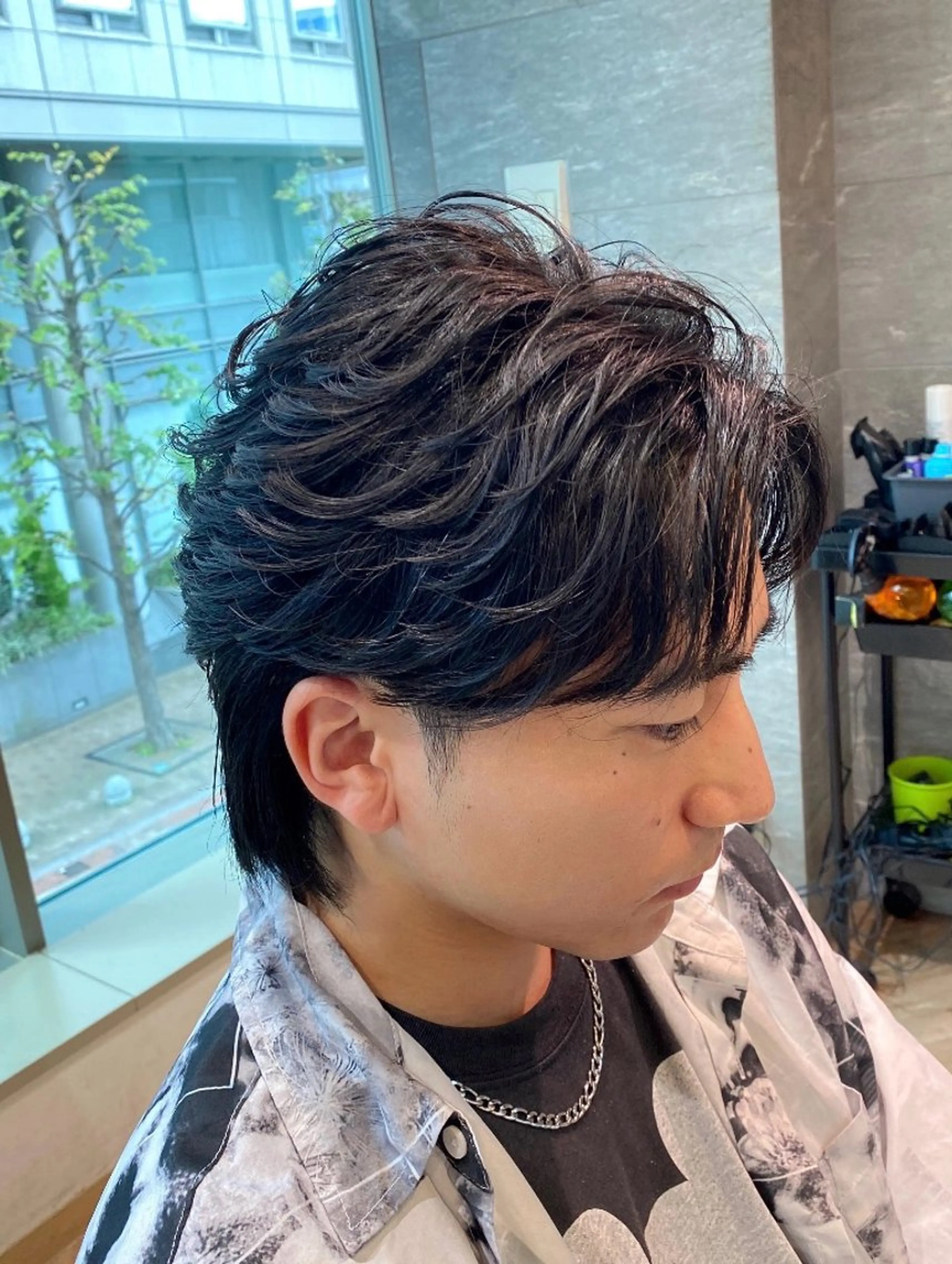 メンズ メンズ特化/フェザー /パーマ/伊勢元のヘアスタイル