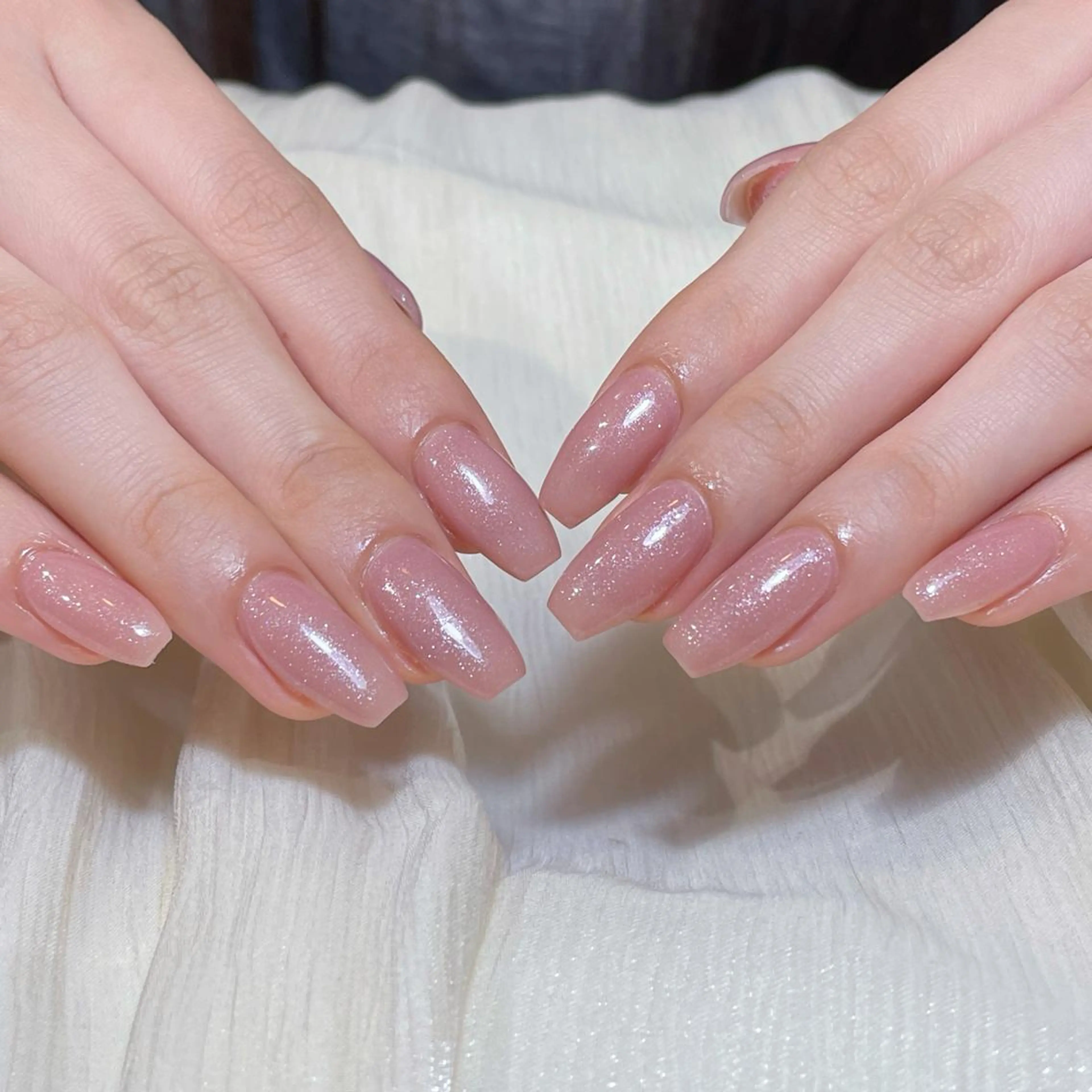 ネイル アートネイル オーロラネイル ガーリー キラキラネイル 韓国ネイル ハンドネイル Una NAILMANAMIのネイルデザイン