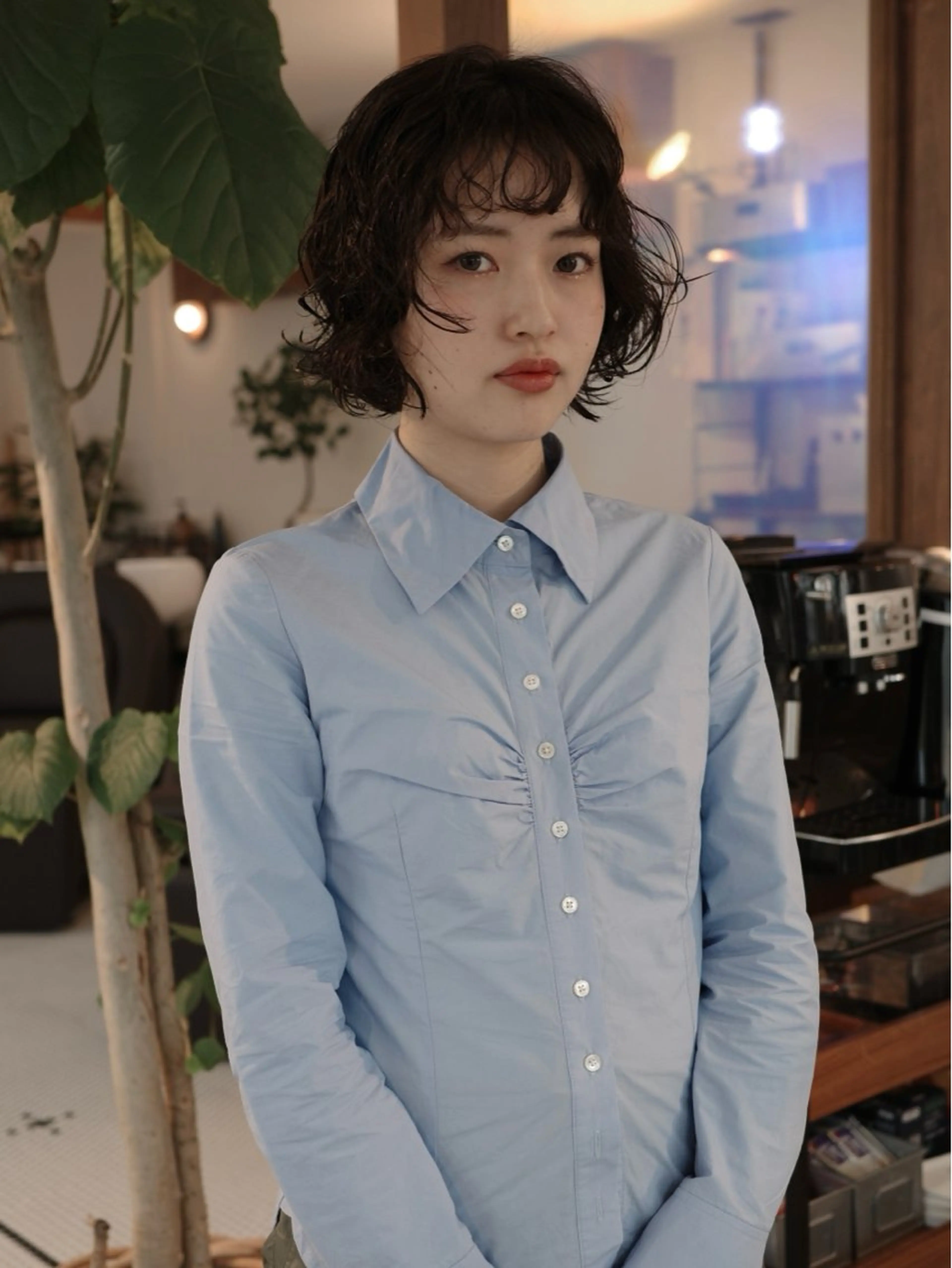 ショート パーマ ボブ カット パーマ トリートメント (h)wim ウィムのヘアスタイル