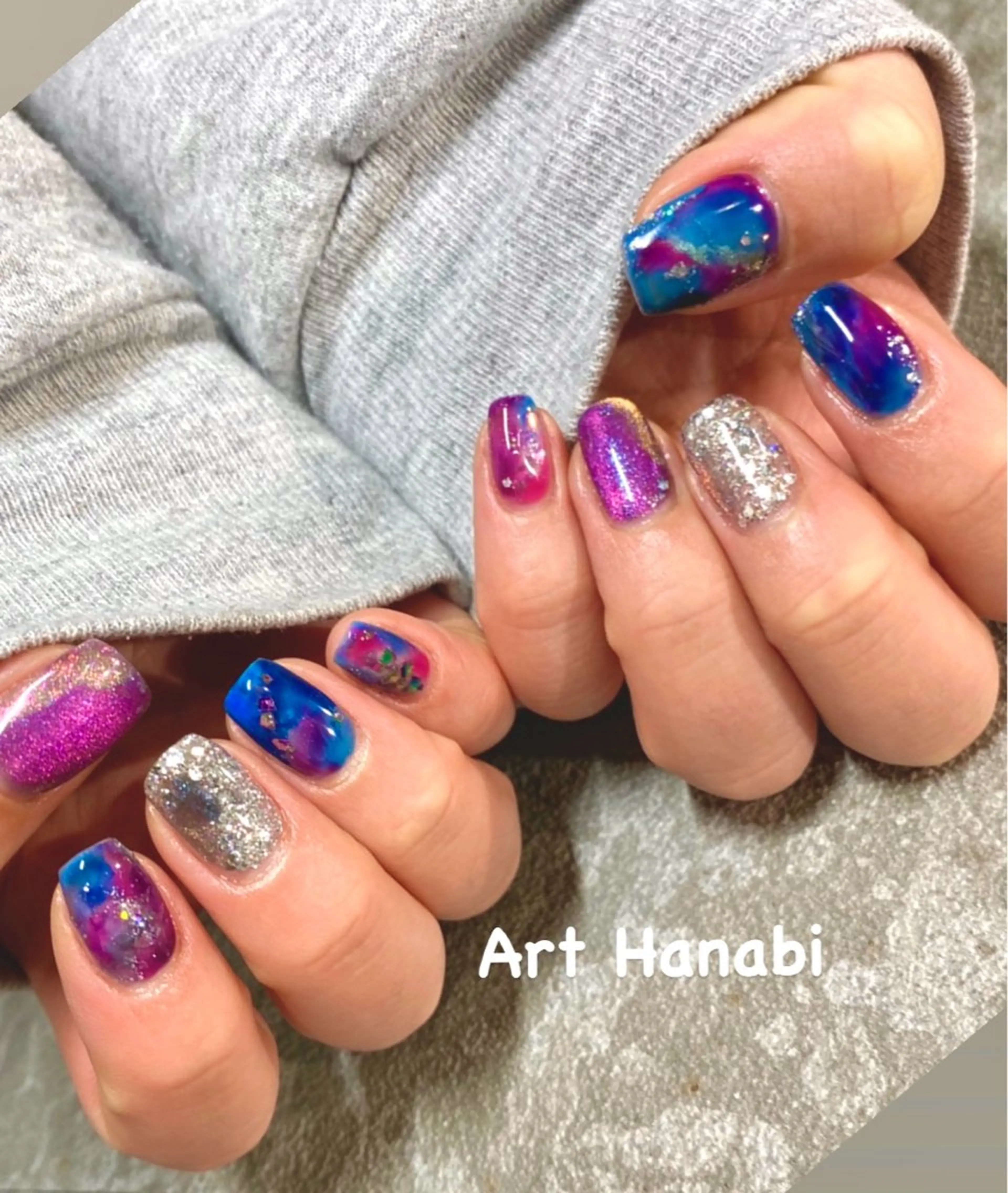 ネイル アートネイル ニュアンスネイル Art Hanabi所属・Art Hanabi ミリのネイルデザイン