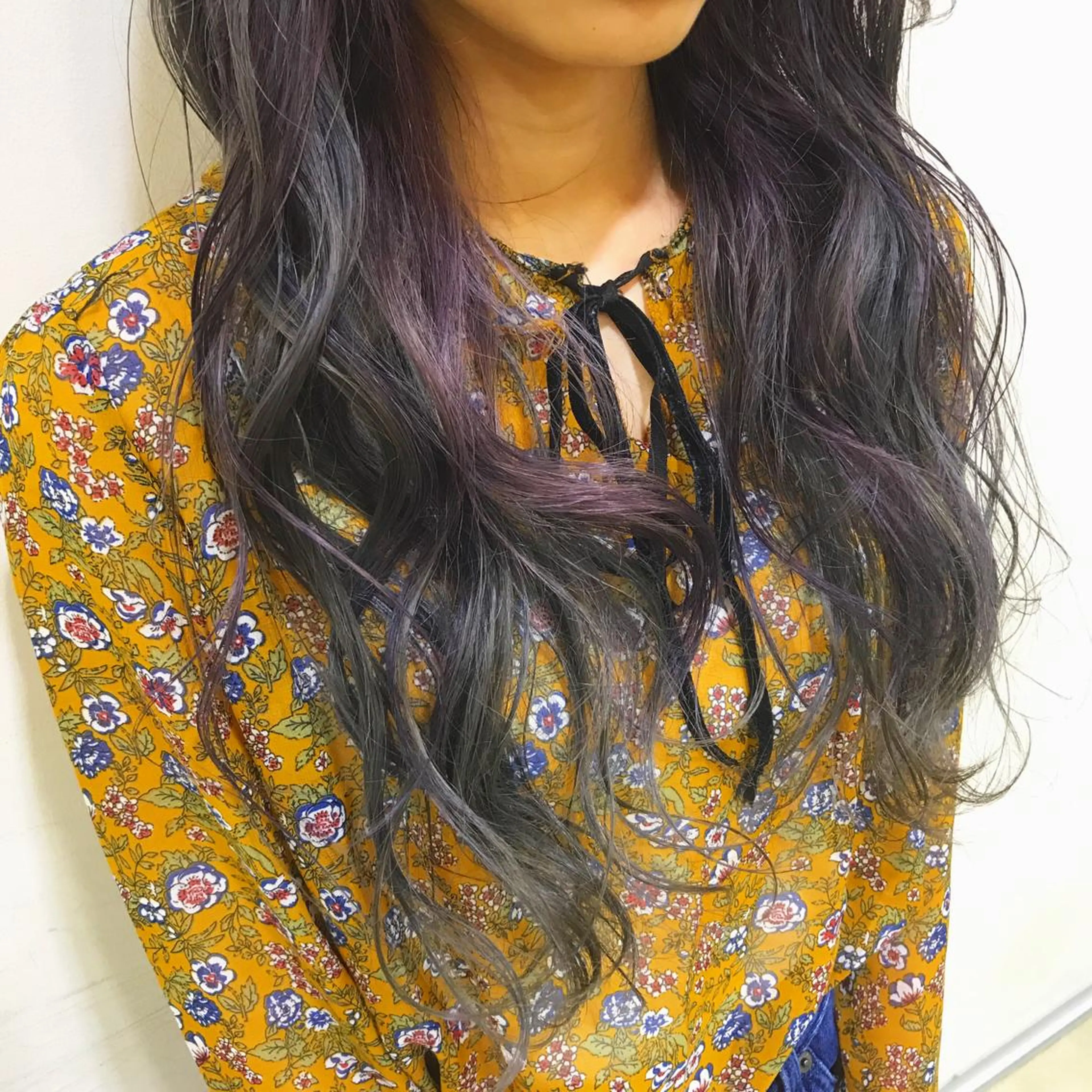 ロング カラー マツエク・マツパ AMI ウルフパーマ/メンズのヘアスタイル