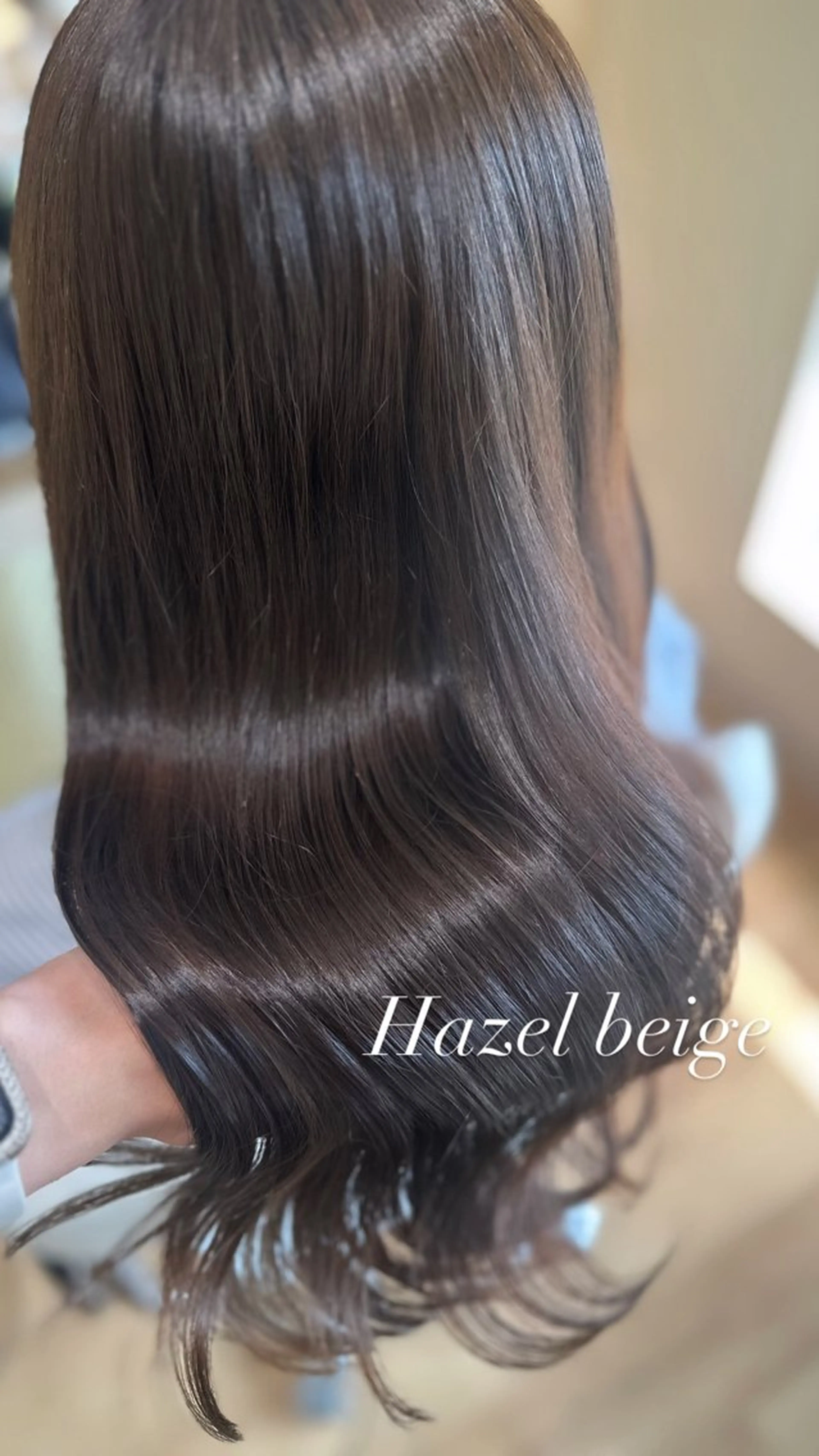 ロング カラー Minori🤎 ナチュラル韓国ヘアのヘアスタイル