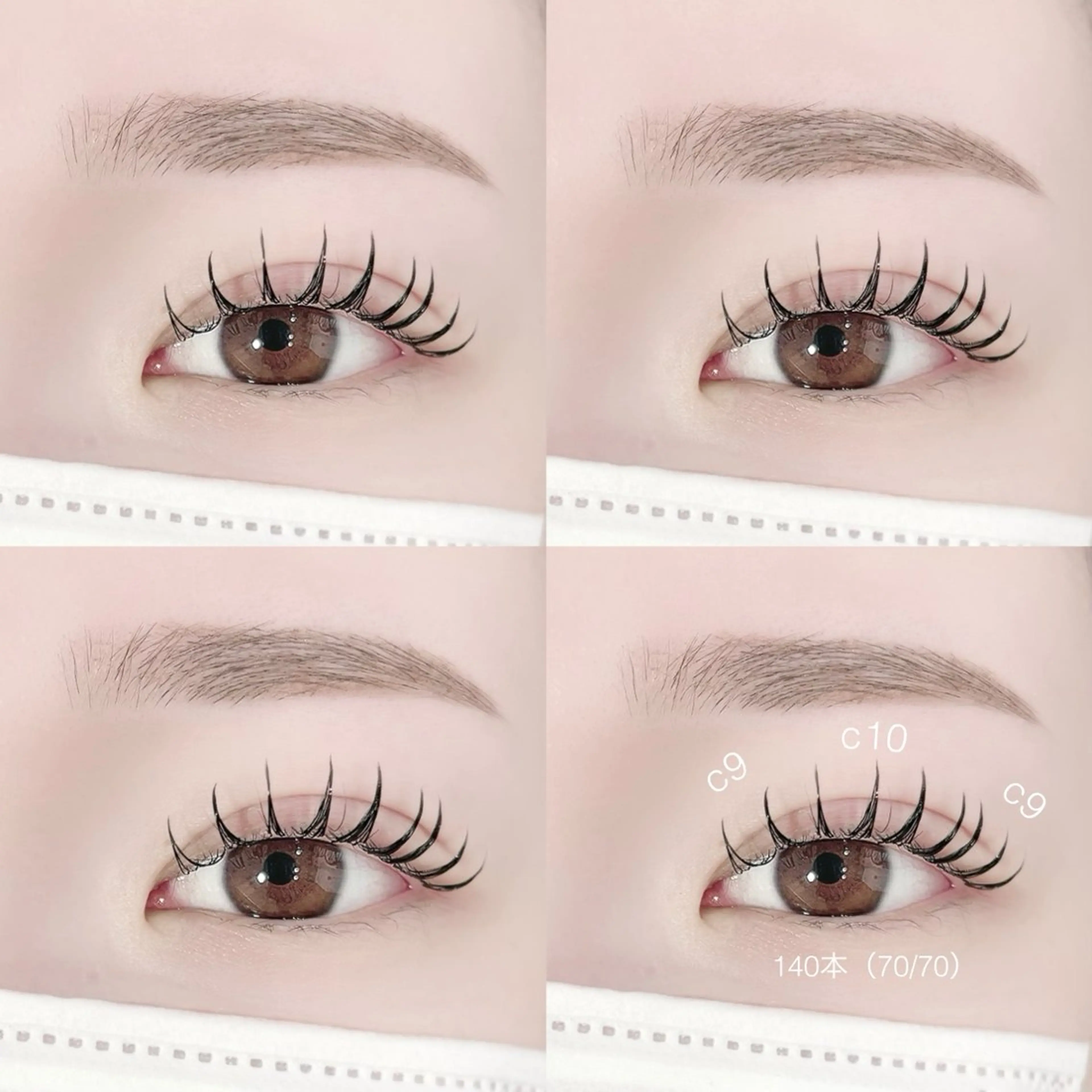 🩶【パリエク/ナチュラル】フラットラッシュ100本までの写真