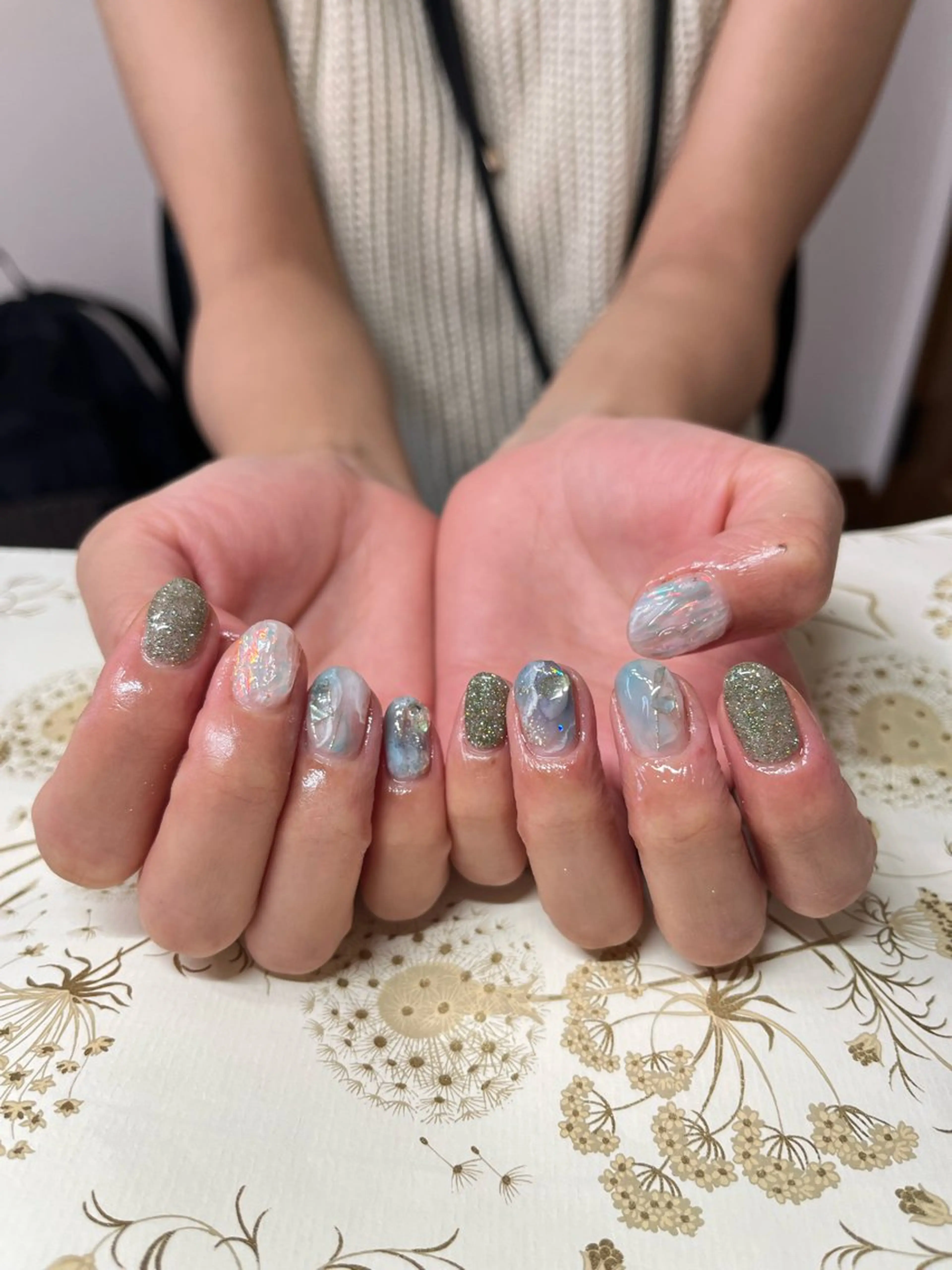 ネイル フラッシュネイル 持ち込み ニュアンスネイル ハンドネイル miel nailのネイルデザイン