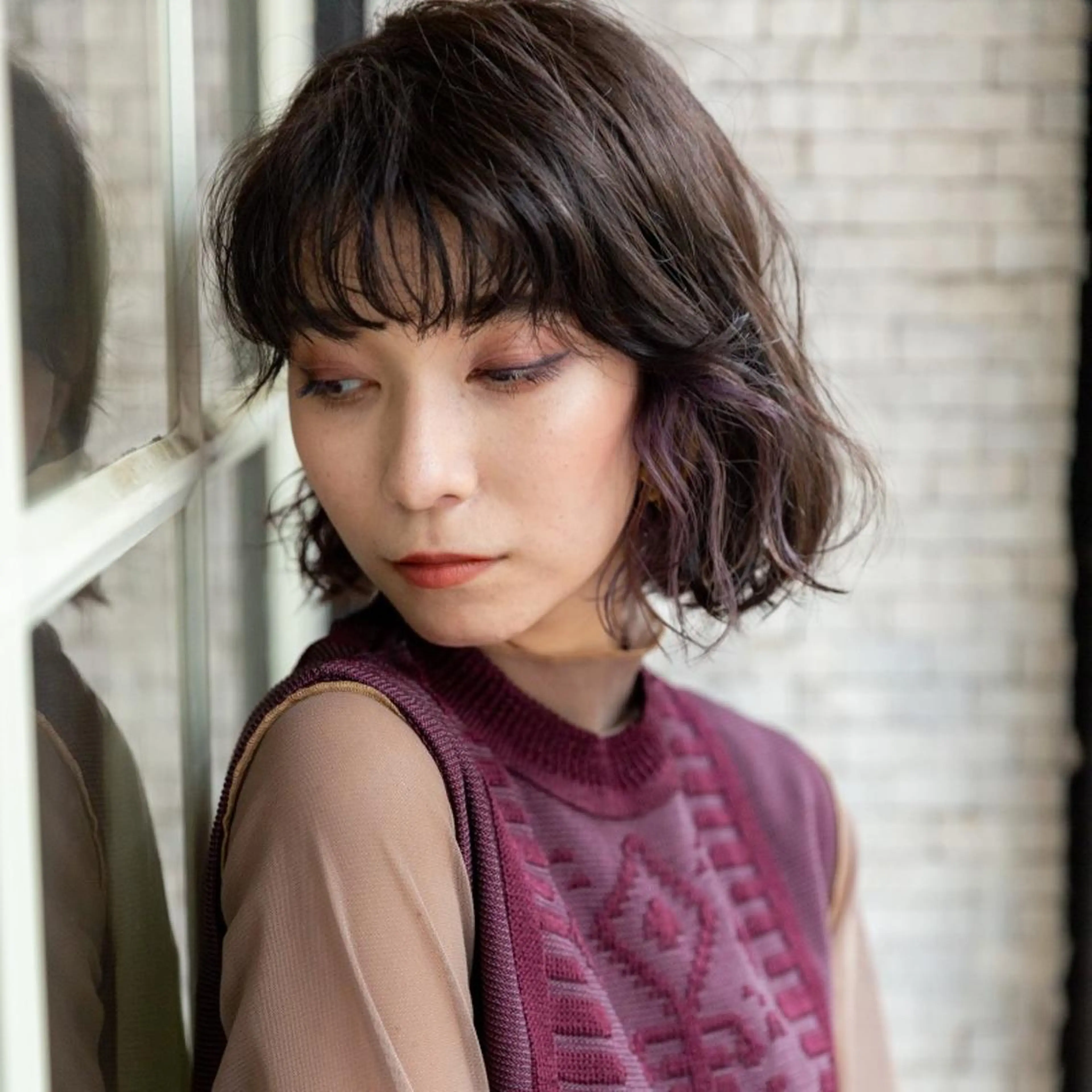 パーマ ミディアム Ash 店長 木村 和人のヘアスタイル