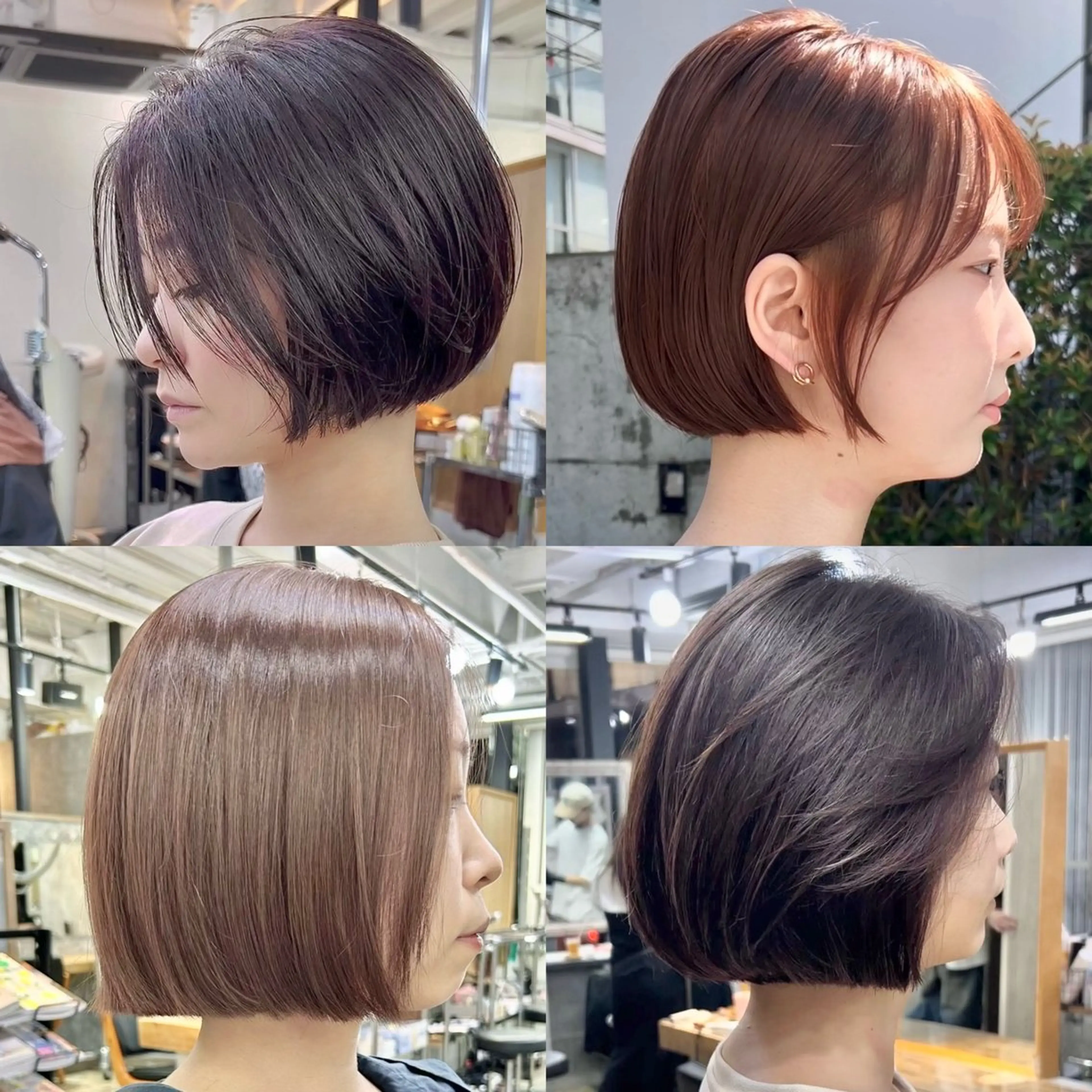 ショート ボブ 韓国風ヘア カット ヘアカラー トリートメント ボブ/縮毛矯正/ レイヤー/塚田のヘアスタイル
