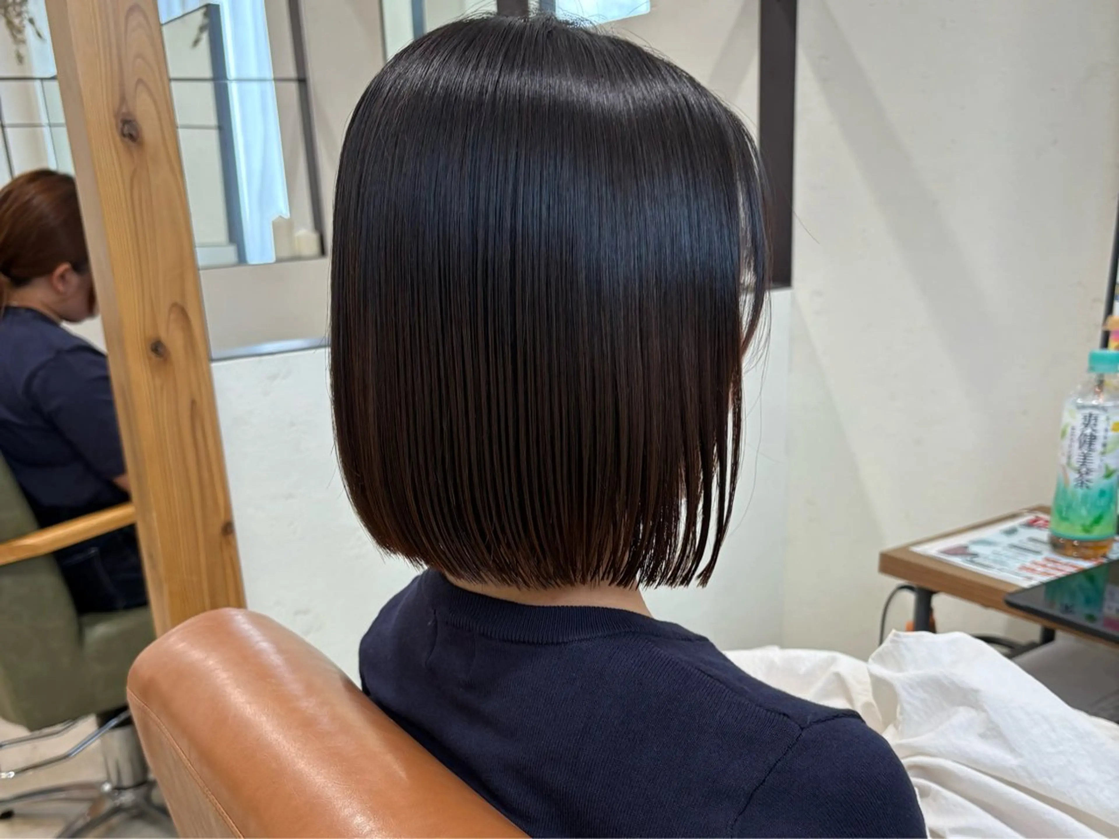 ショート 切りっぱなしボブ ボブ 艶感暖色カラー /透明感/瀬戸山舞のヘアスタイル