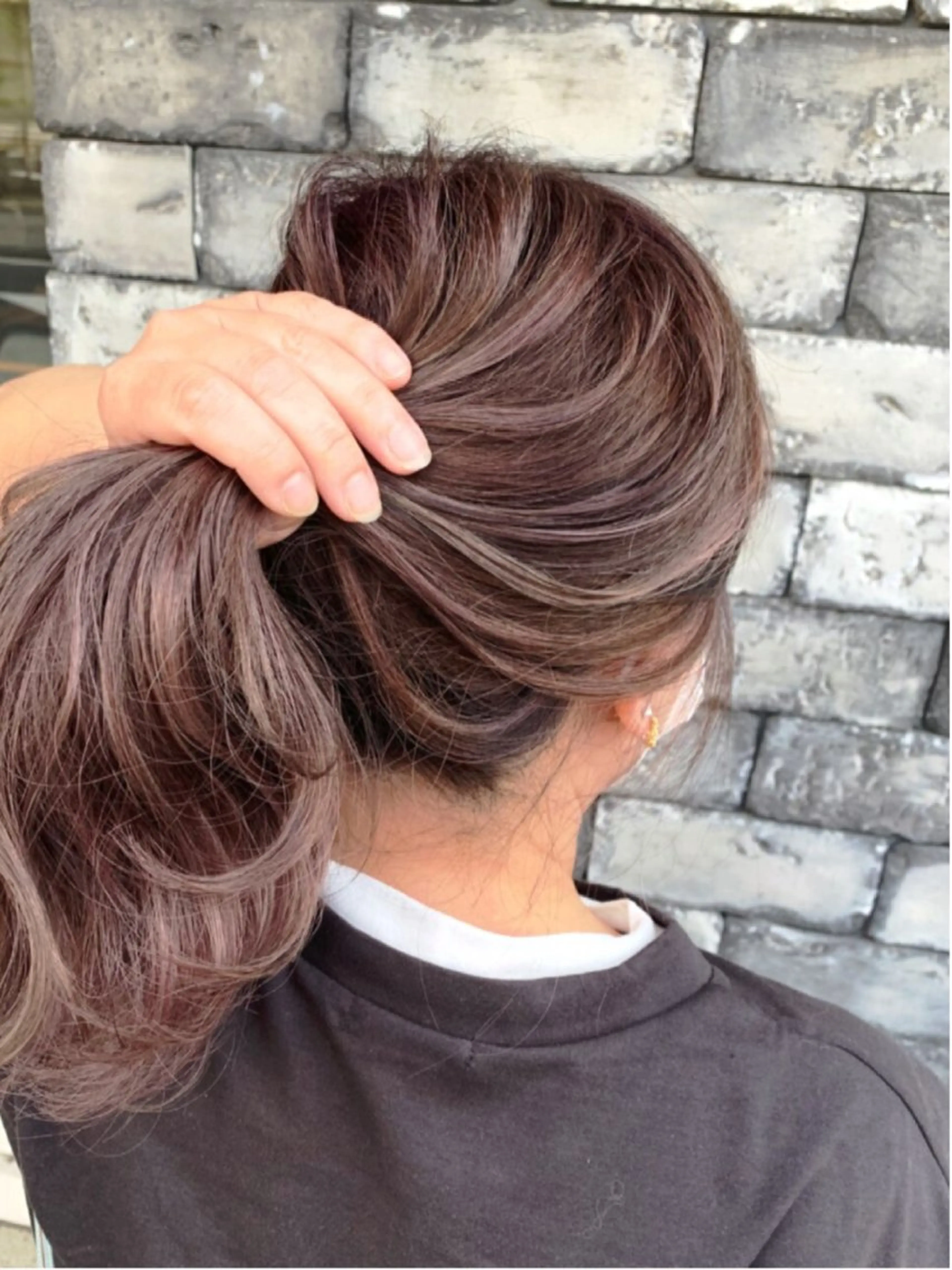 セミロング ハイライト ヘアカラー トリートメント ヘアセット ❤️千葉県代表❤️ 店長❤️柿本翔一朗のヘアスタイル