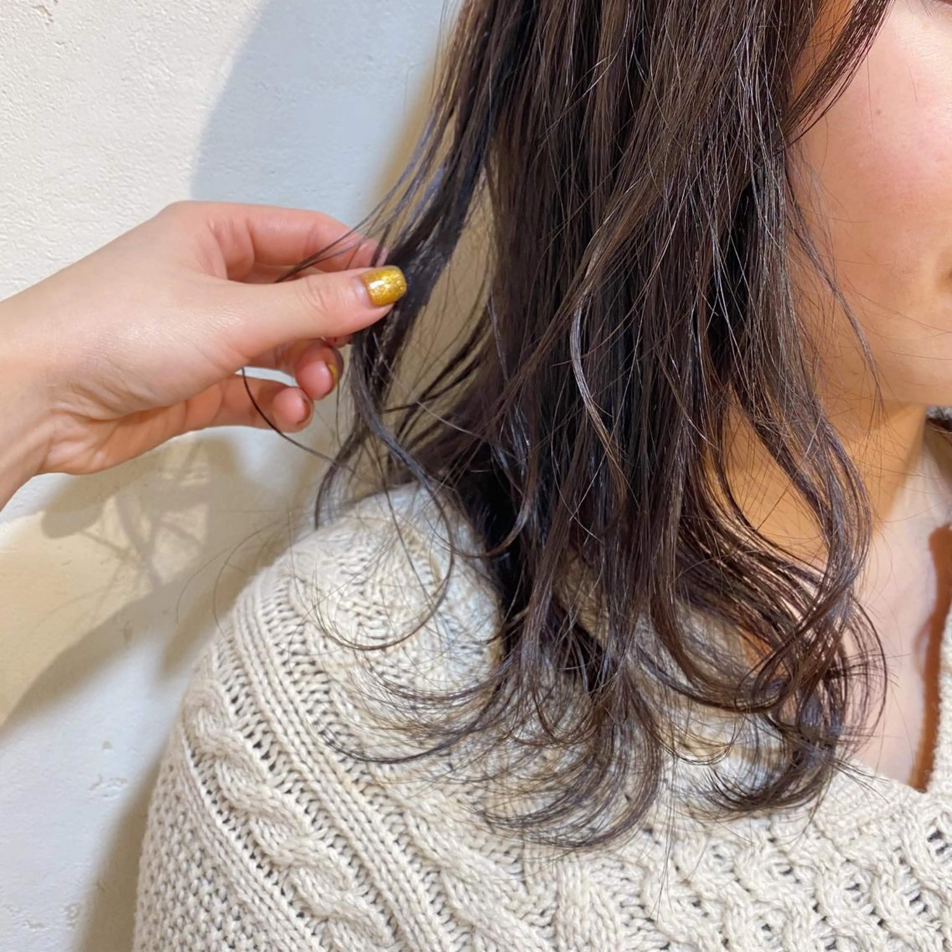 ミディアム カラー カット ヘアカラー GOTODAY  神戸三宮店所属・Hatanaka Airiのヘアスタイル