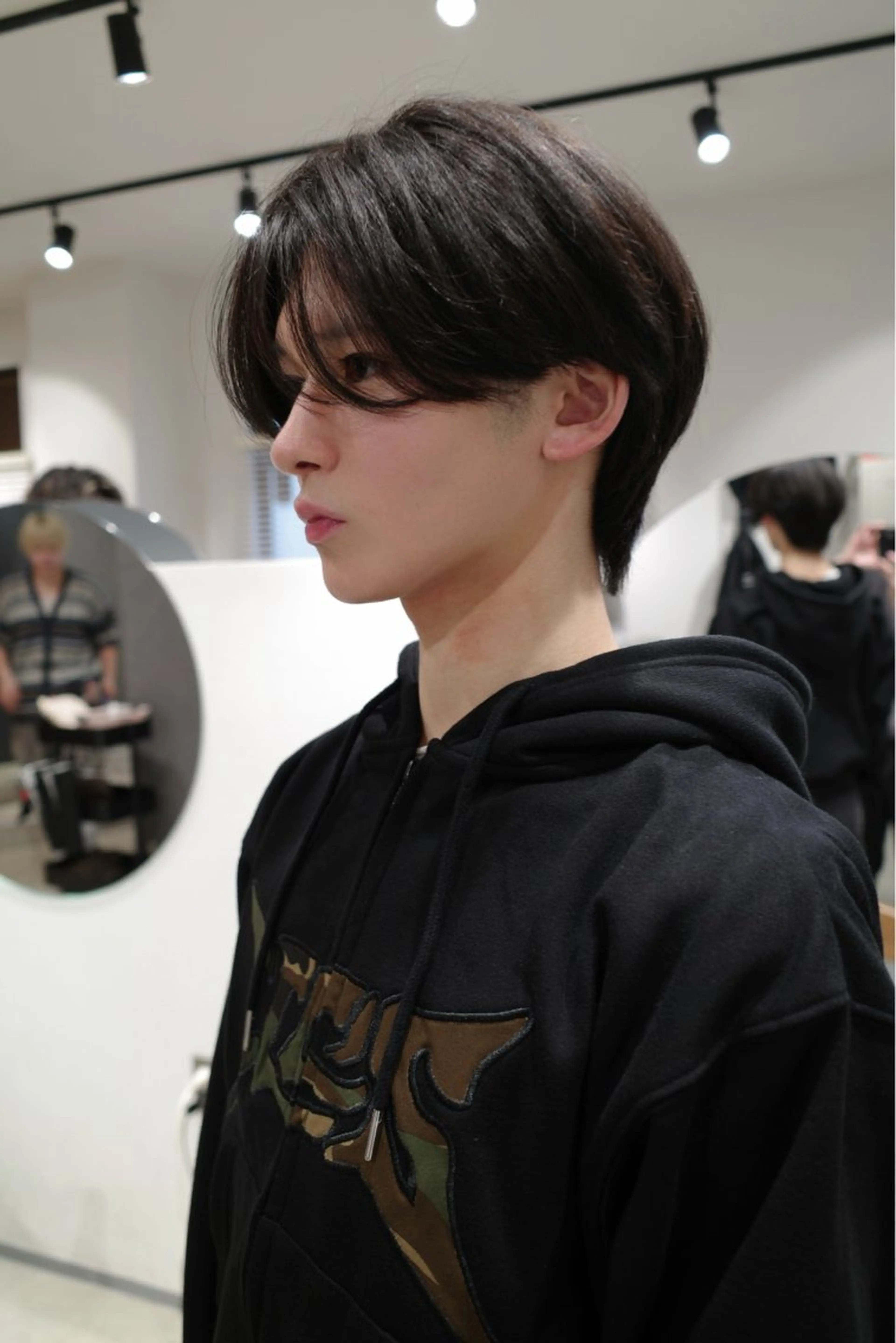 ミディアム メンズ カット ボブ/レイヤー /河内温太のヘアスタイル