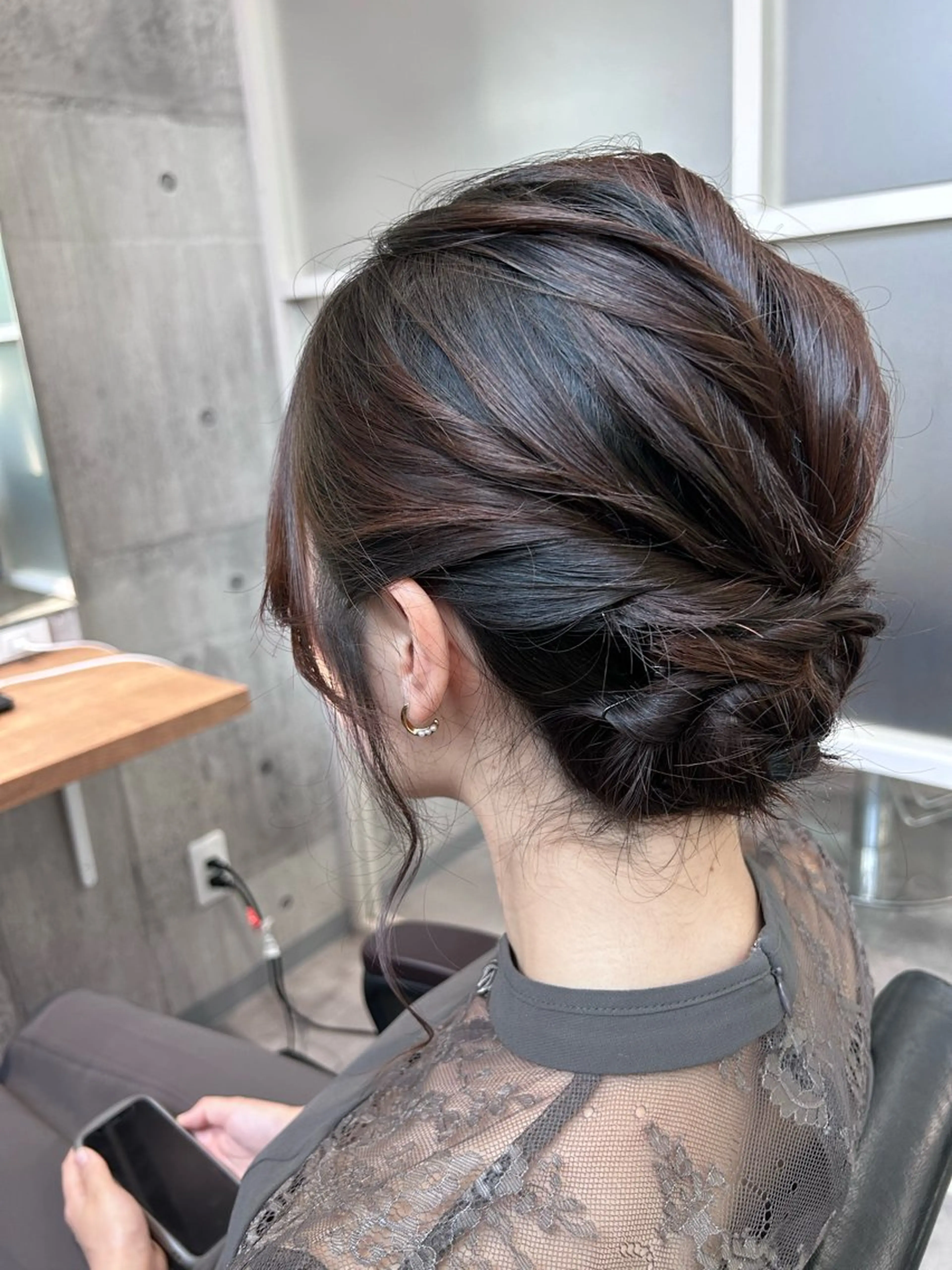 ミディアム ヘアアレンジ ヘアセット newi赤羽 ✂️KEN✂️のヘアスタイル