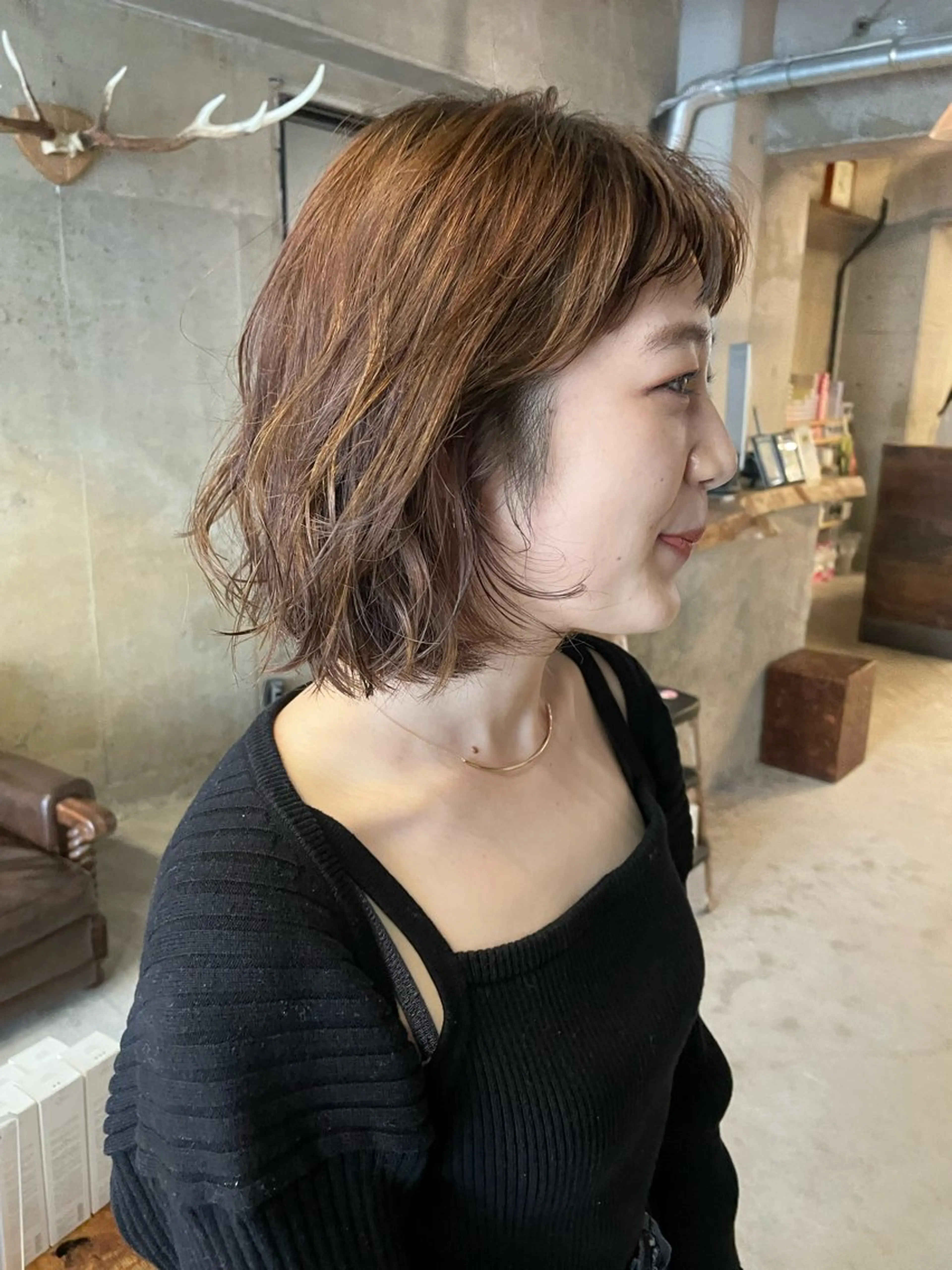 ショート パーマ パーマ/レイヤー 岩山丈一郎のヘアスタイル