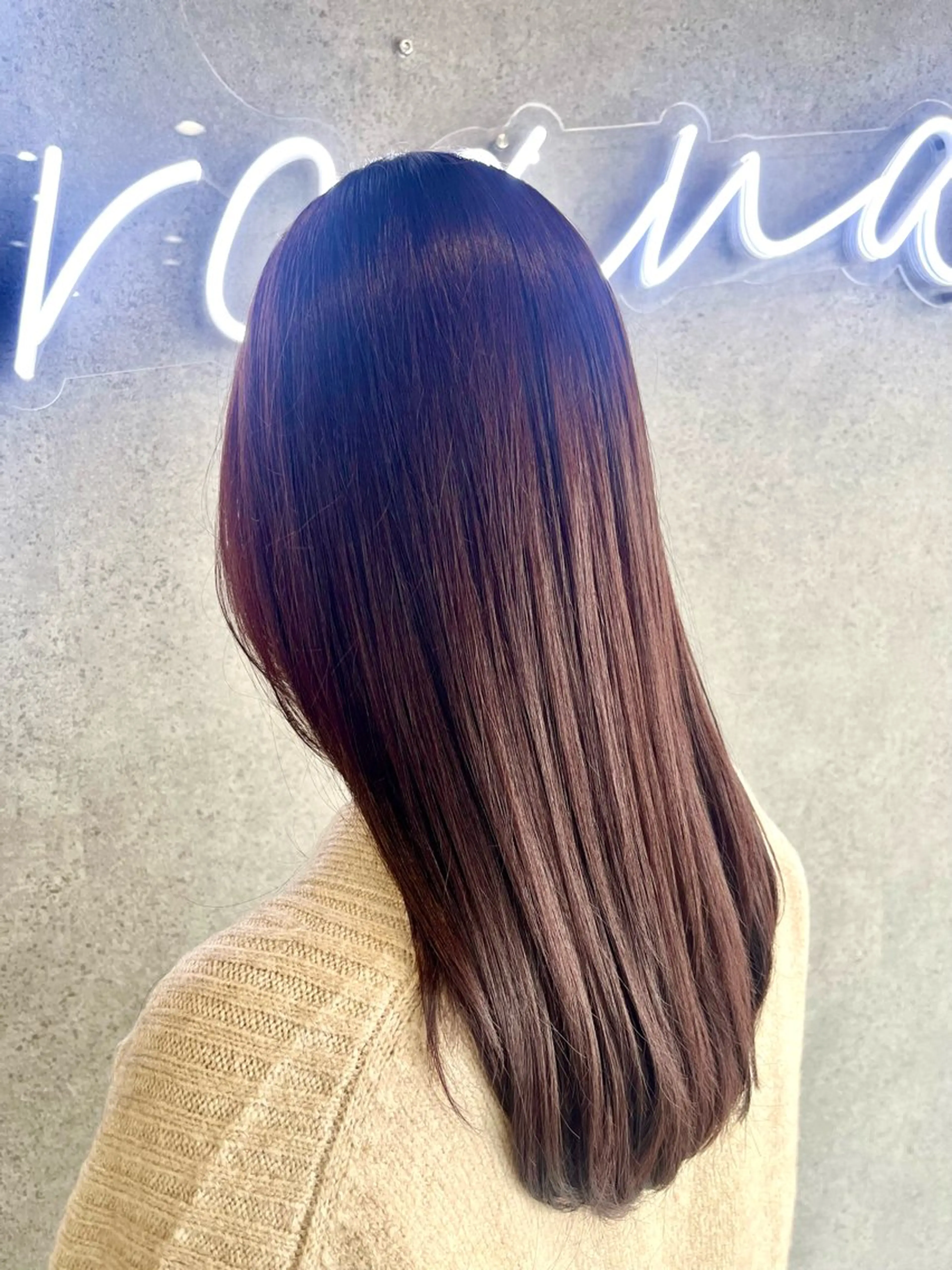 セミロング カラー カット ヘアカラー ARCANA イホリのヘアスタイル