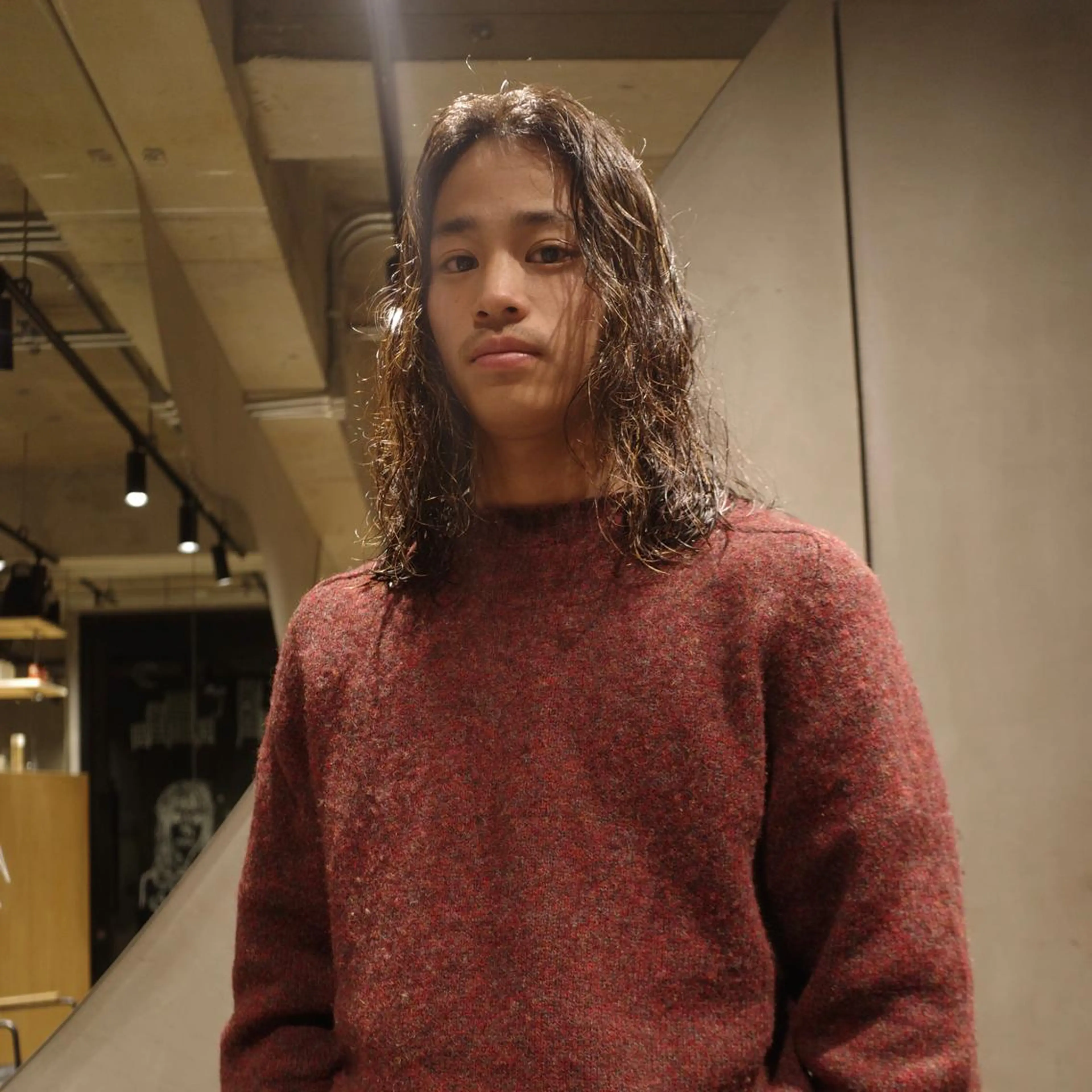 セミロング パーマ メンズ ショートボブ メンズブリーチ メンズデザインカット フェードカット メンズハイライト カット パーマ 🌈圧倒的デザイン パーマ　関和希のヘアスタイル