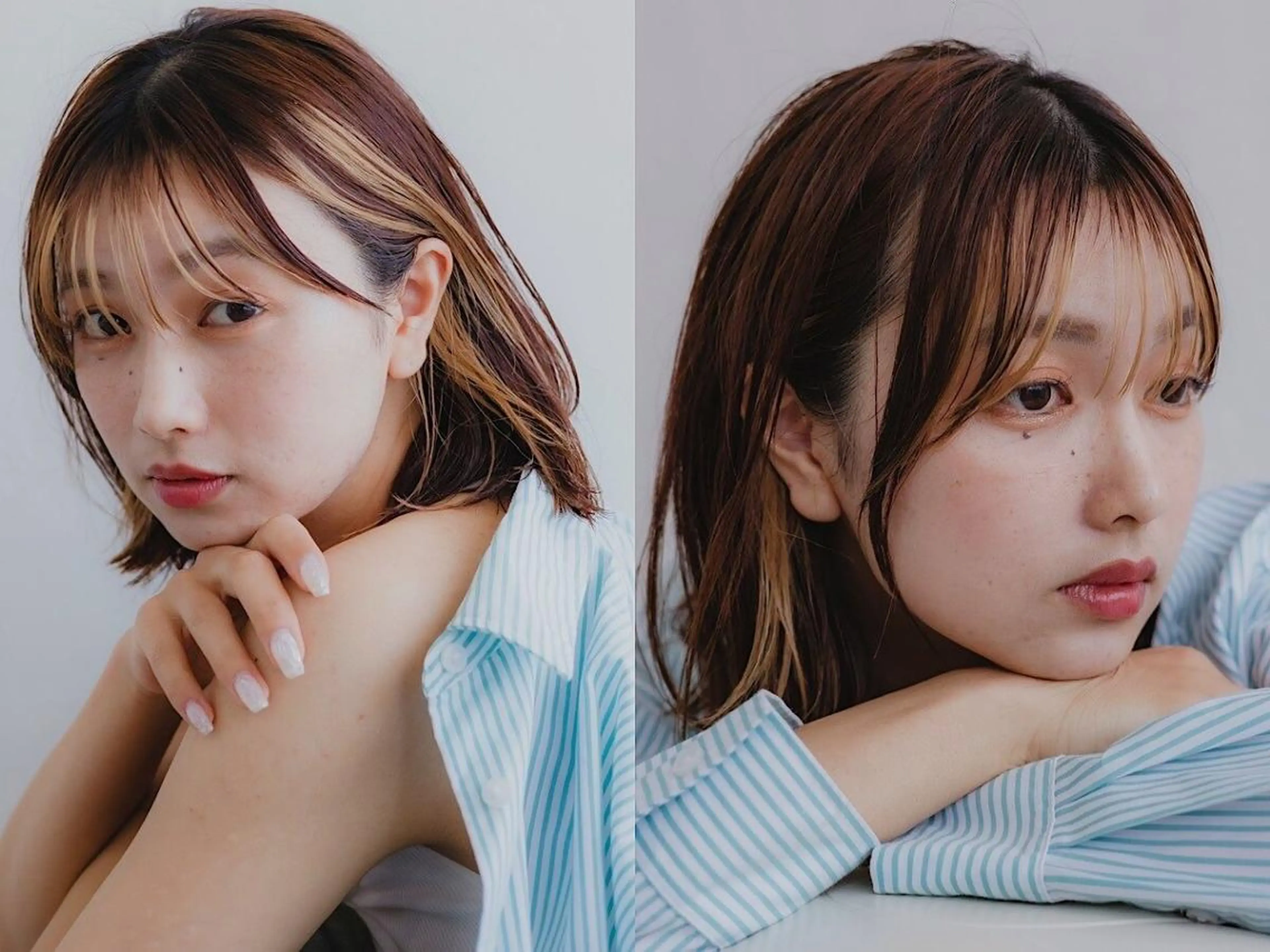 ミディアム カット ヘアカラー トリートメント _WHITE 高槻のヘアスタイル