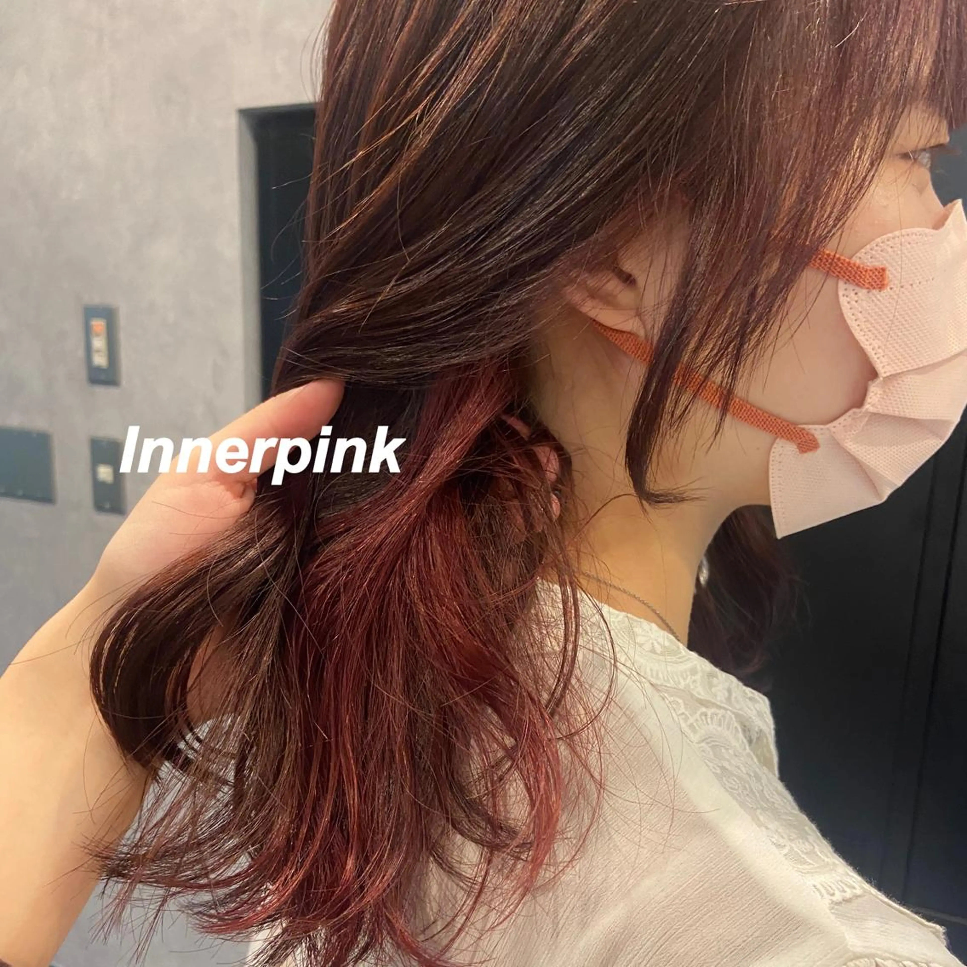 セミロング カラー ヘアカラー プルエクステ/インナ ーカラー🦊はるなのヘアスタイル