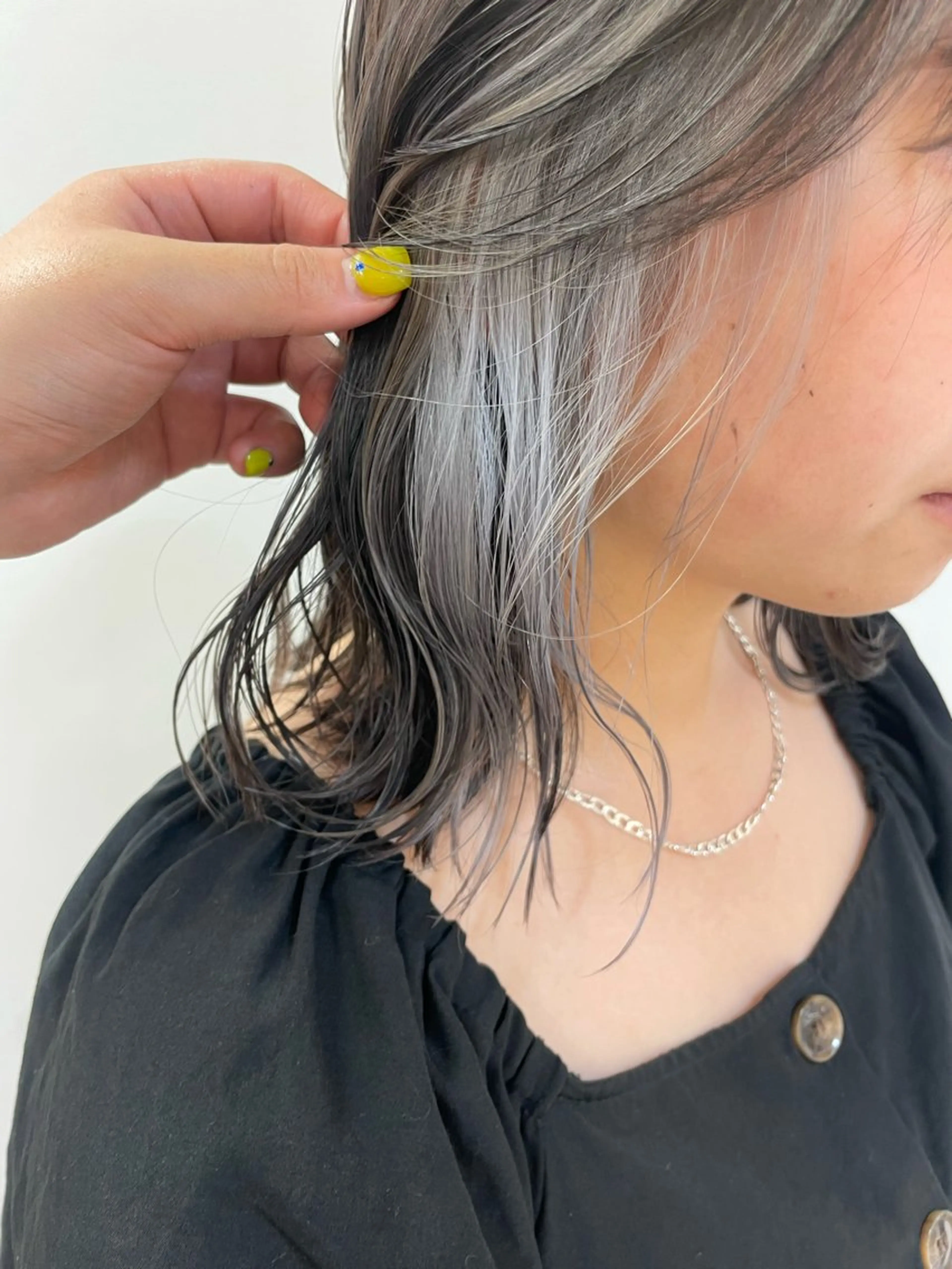 セミロング カラー パーマ ヘアアレンジ 🍒KIKUCHI KANAE🍒のヘアスタイル