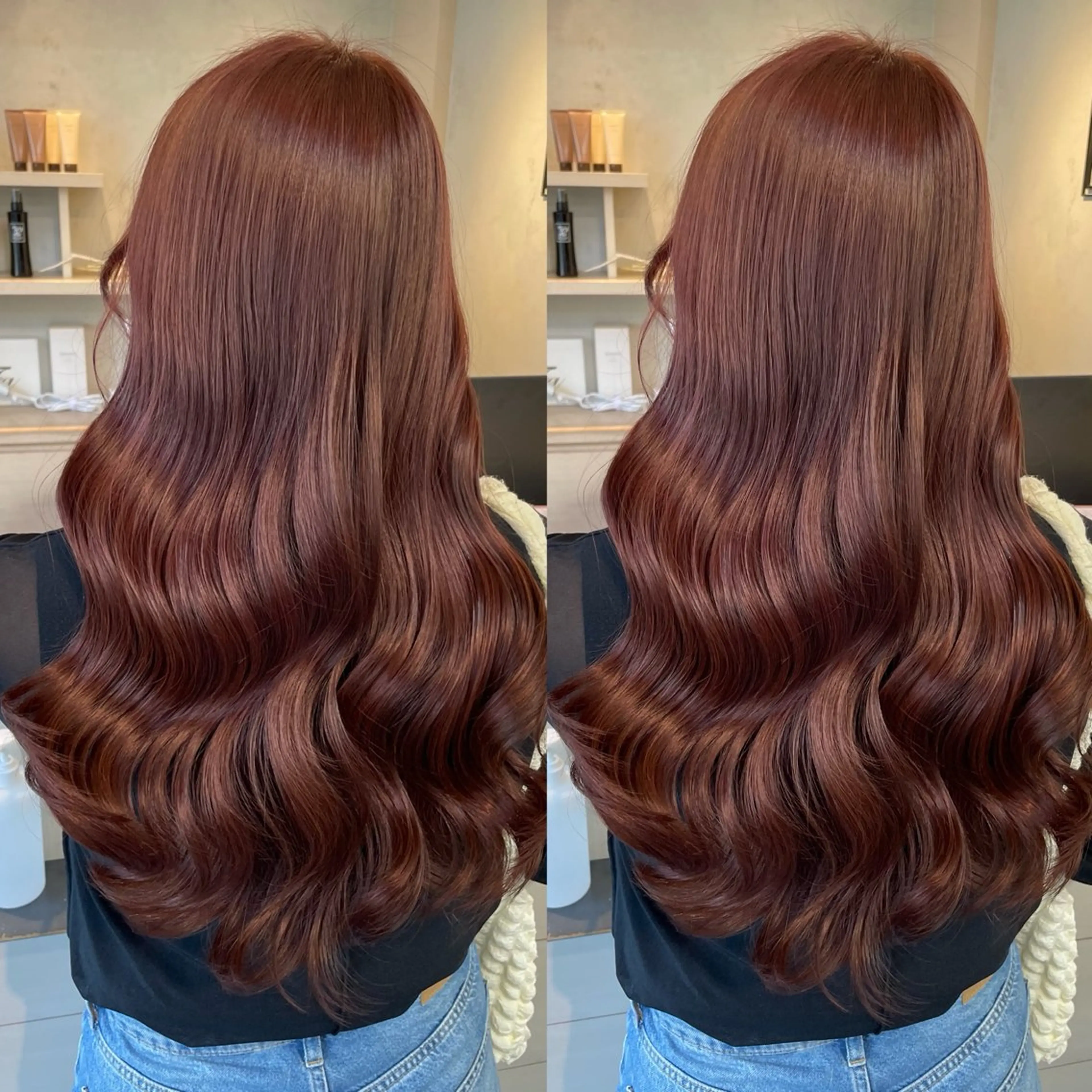 ロング カラー カット ヘアカラー トリートメント ブリーチなしカラー kana🐱のヘアスタイル