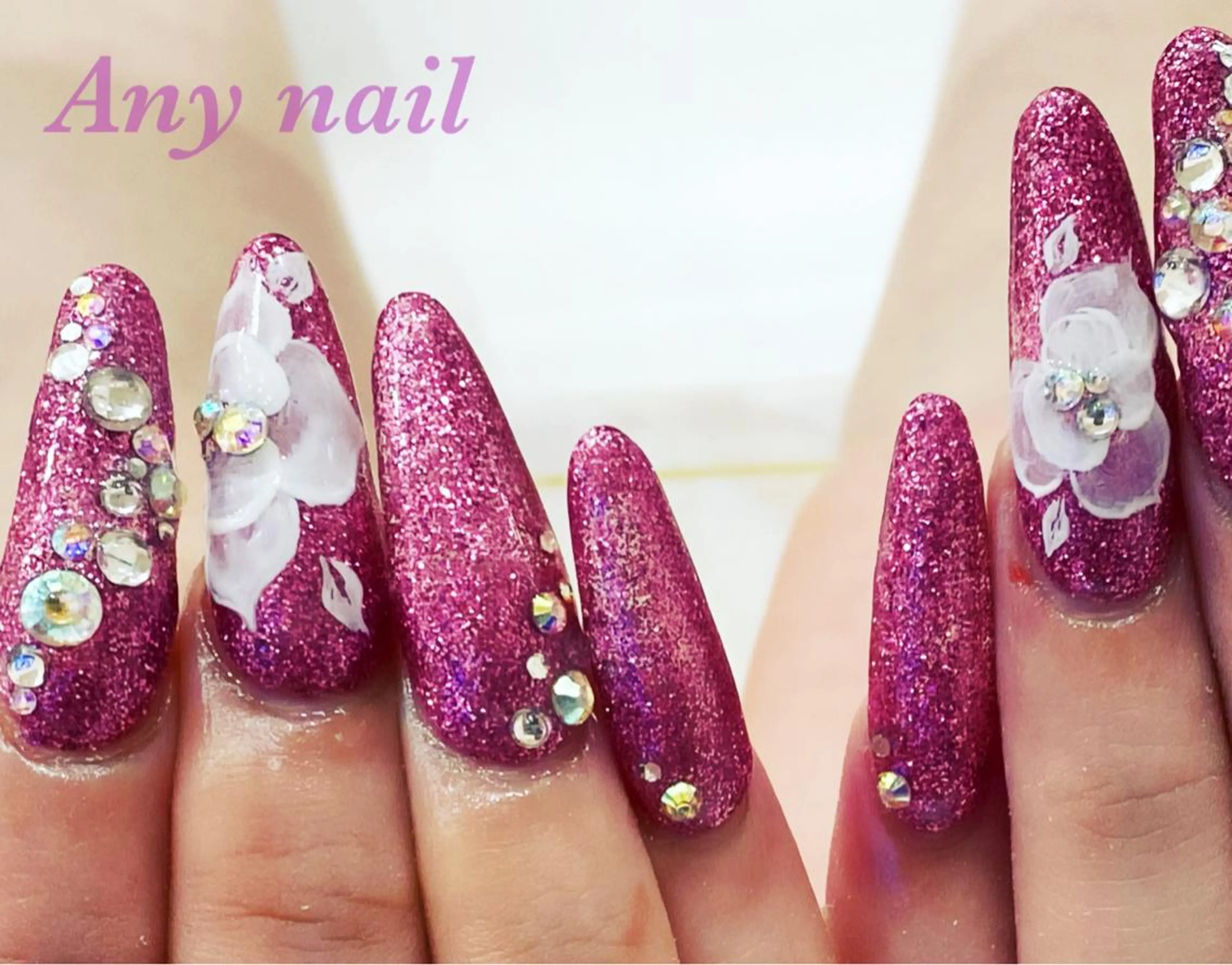 ネイル 成人式 ハンドネイル 岩澤 恵子のネイルデザイン