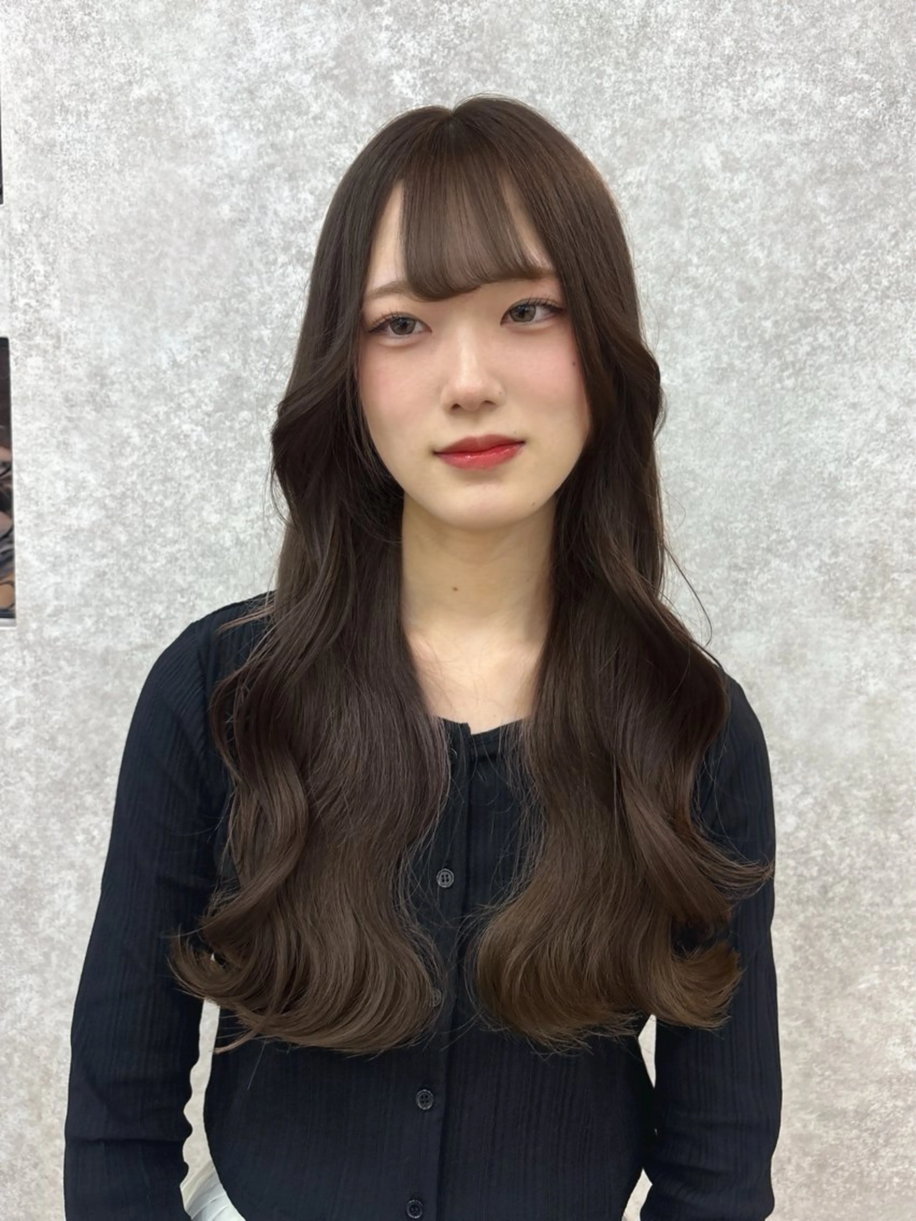 ロング 💘Kurea💘 艶髪/韓国/暗髪のヘアスタイル