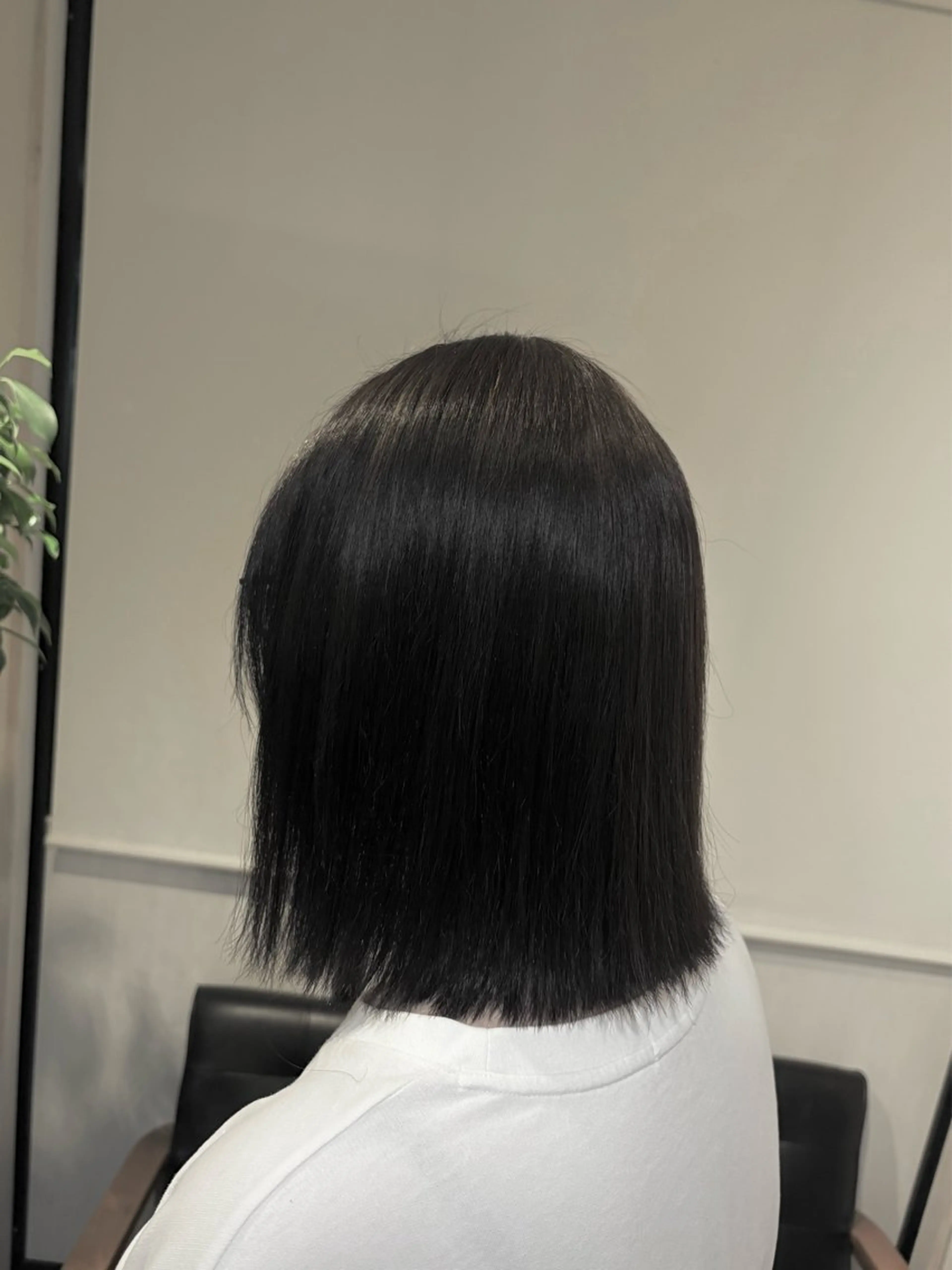 ミディアム 縮毛矯正 酸性ストレート はしもとひより/ 艶カラー/ストレートのヘアスタイル