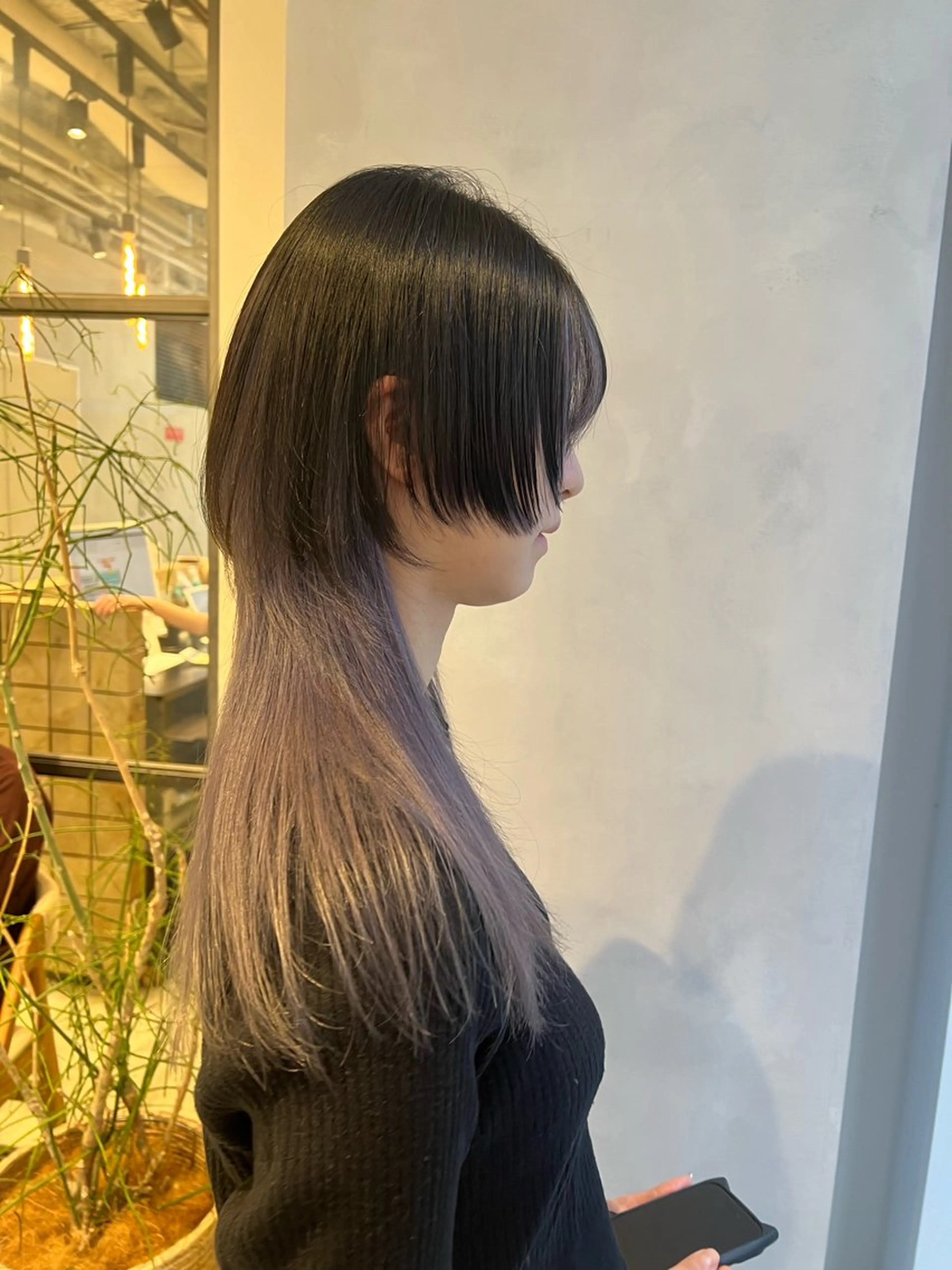 セミロング ウルフカット カット ヘアカラー 渋谷ハイトーン/ デザインカラー阿部のヘアスタイル