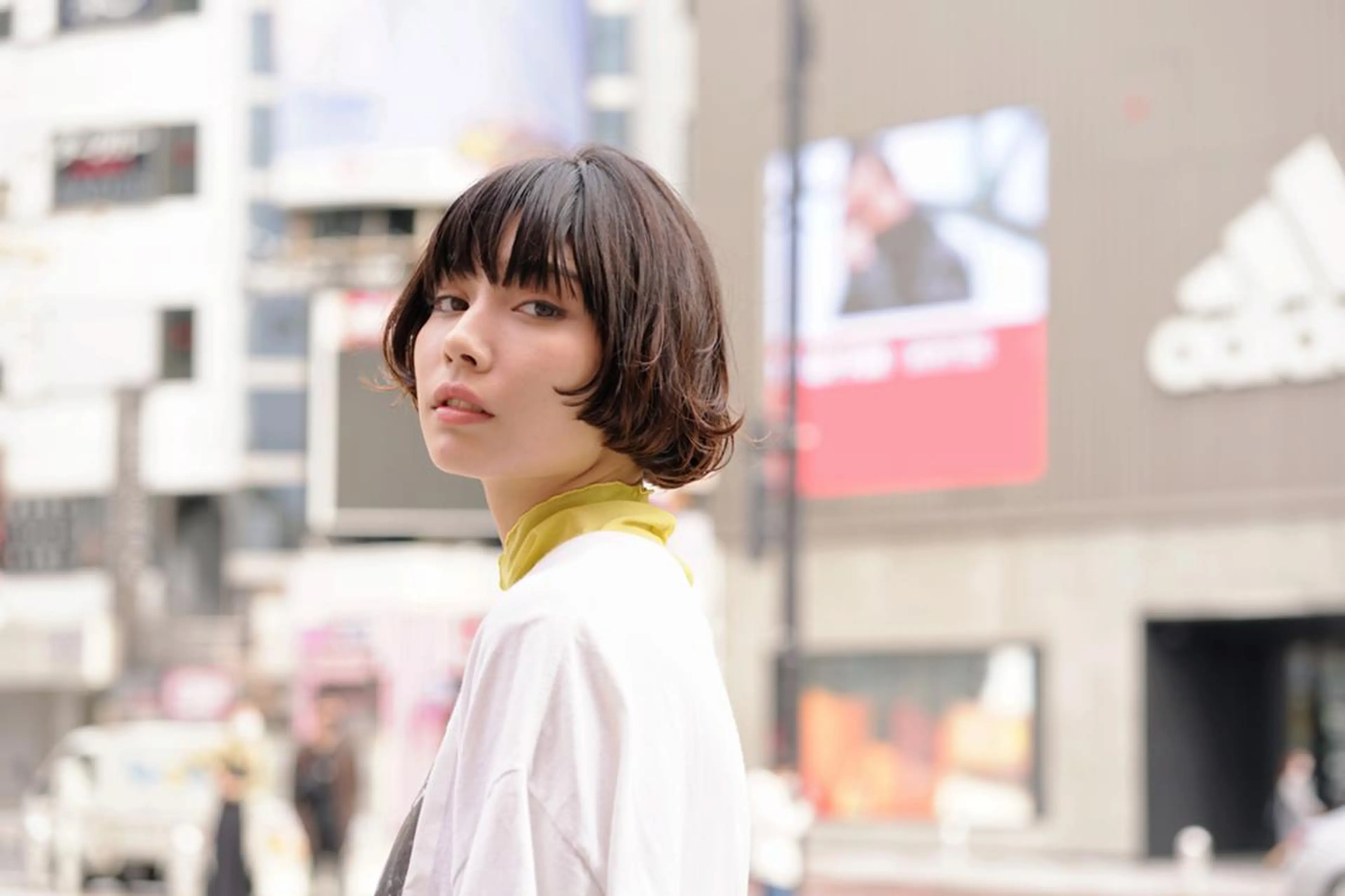 ショート カラー バレイヤージュ ブリーチ ダブルカラー ハイライトカラー イルミナカラー カット ヘアカラー N° jemica 札幌のヘアスタイル