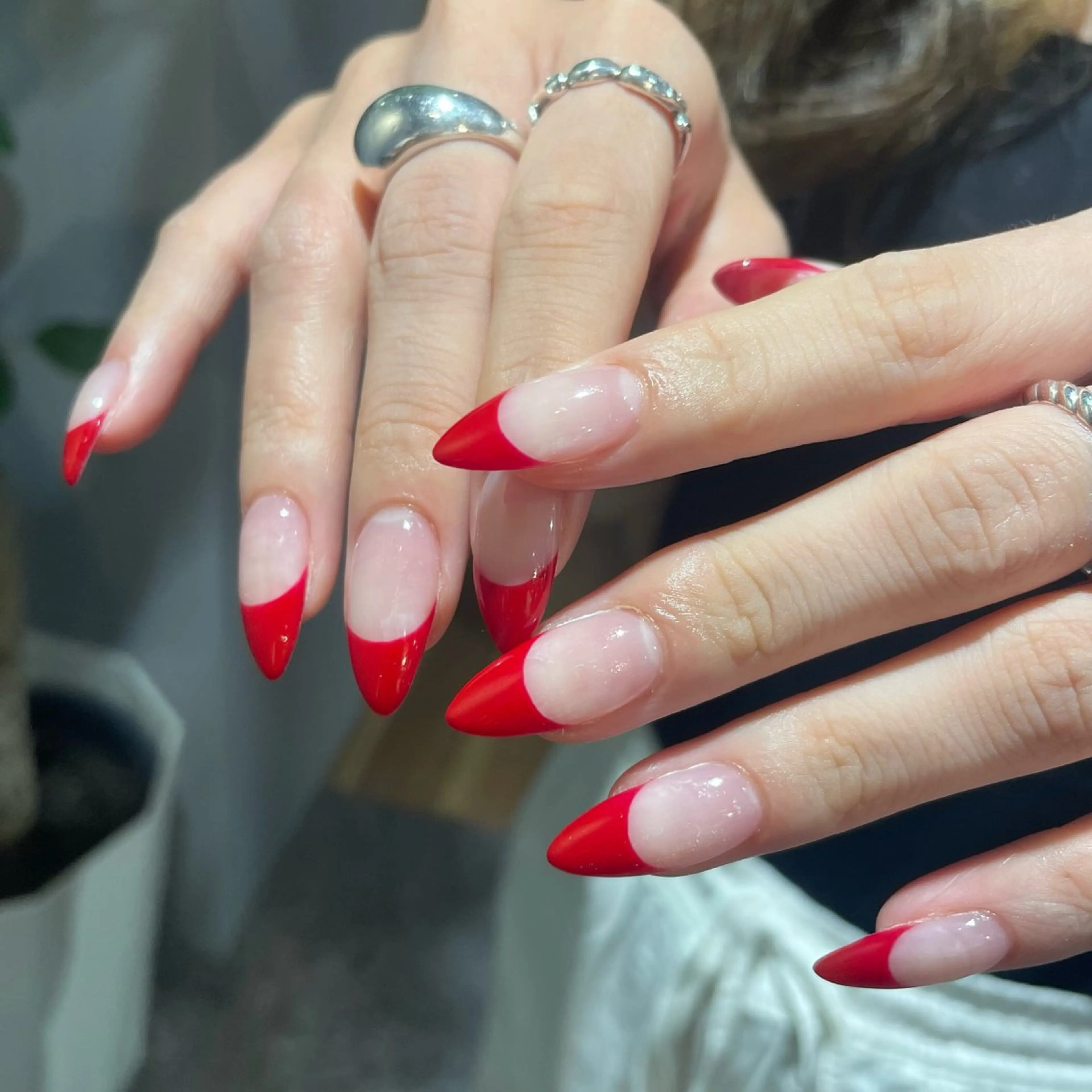 ご新規様限定【ハンド】⭐️クリアベースフレンチorグラデーションの写真