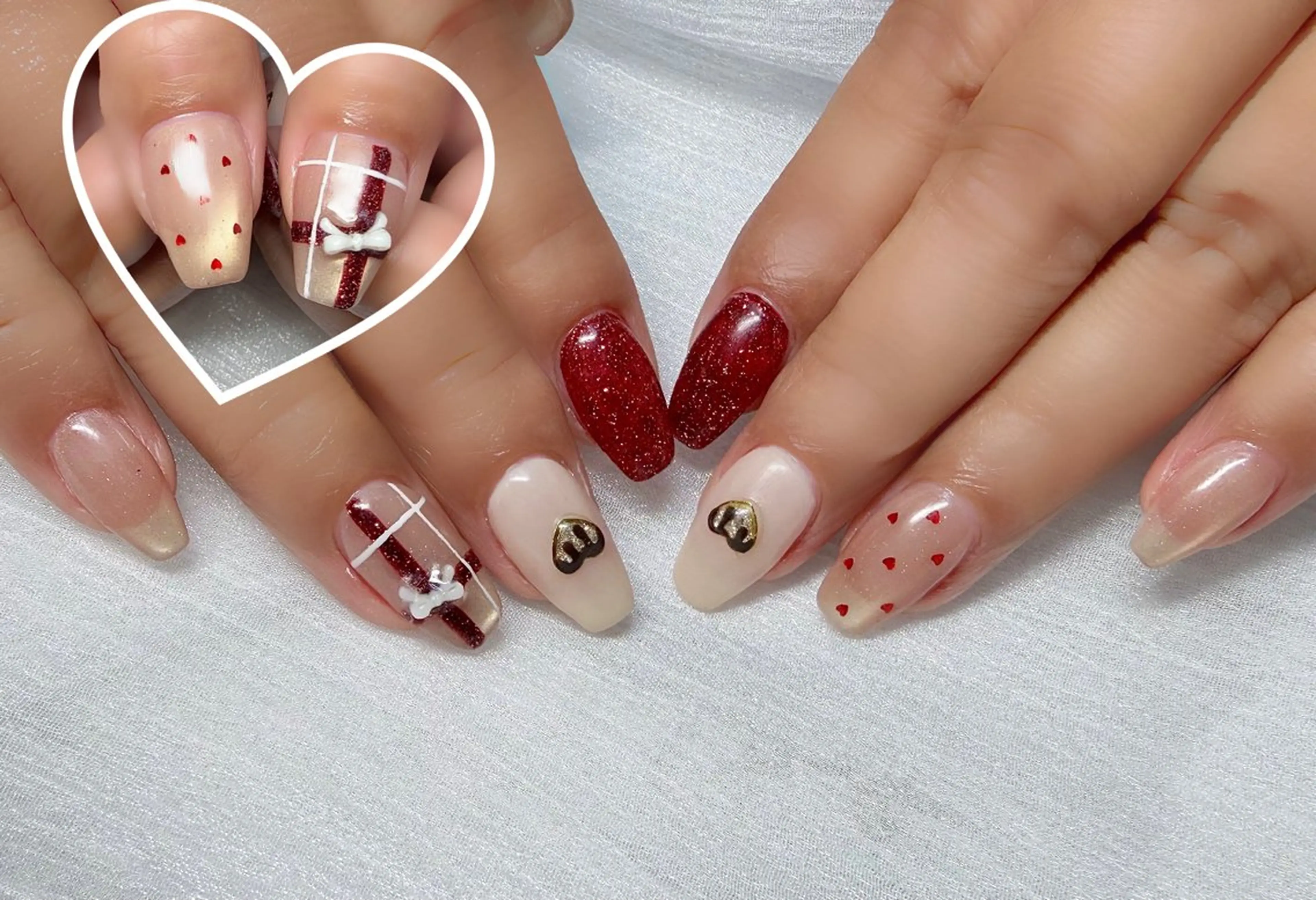 ネイル 赤色 ワンホンネイル ☆ yukiのネイルデザイン