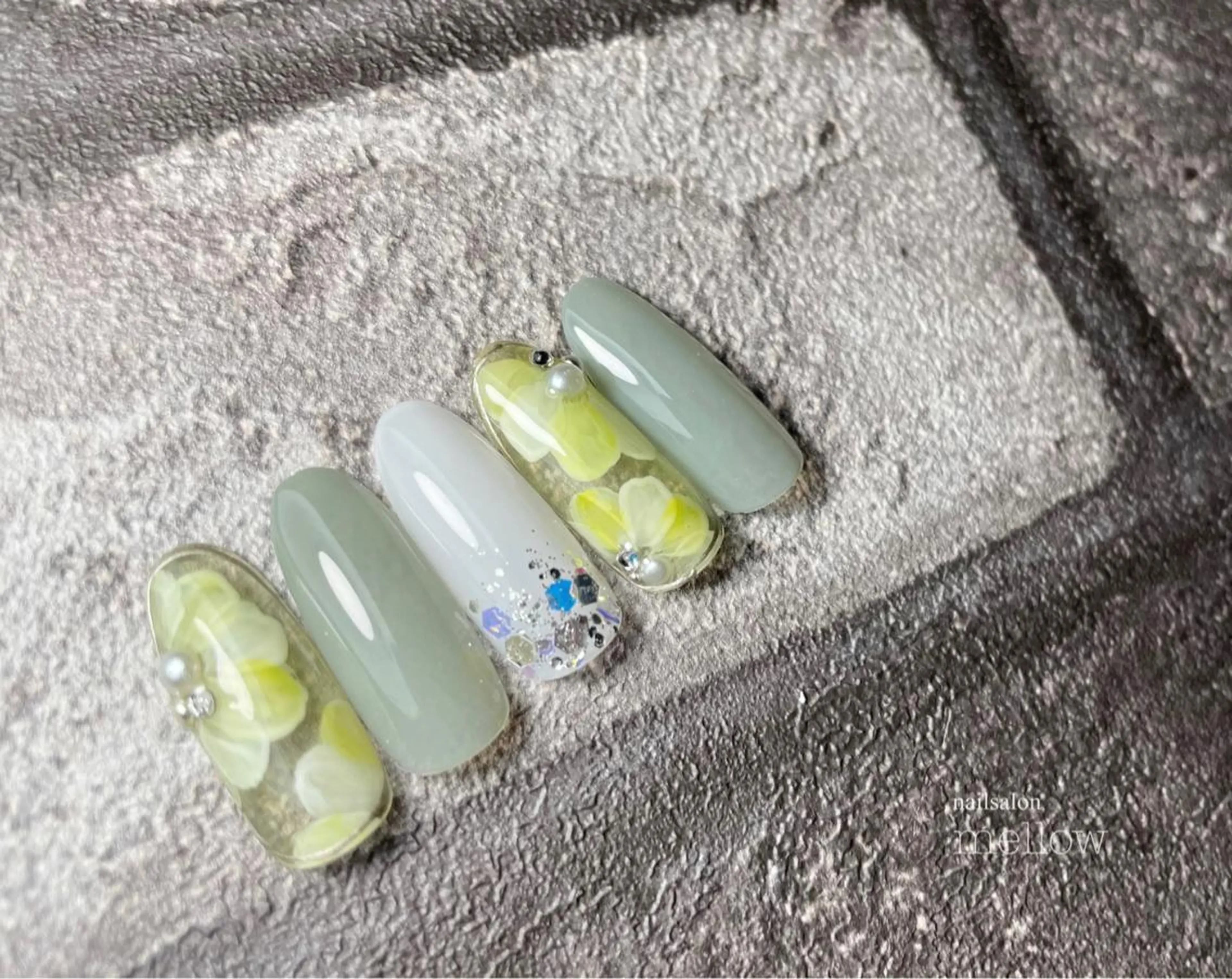 ネイル グリーン 大山 浩美のネイルデザイン