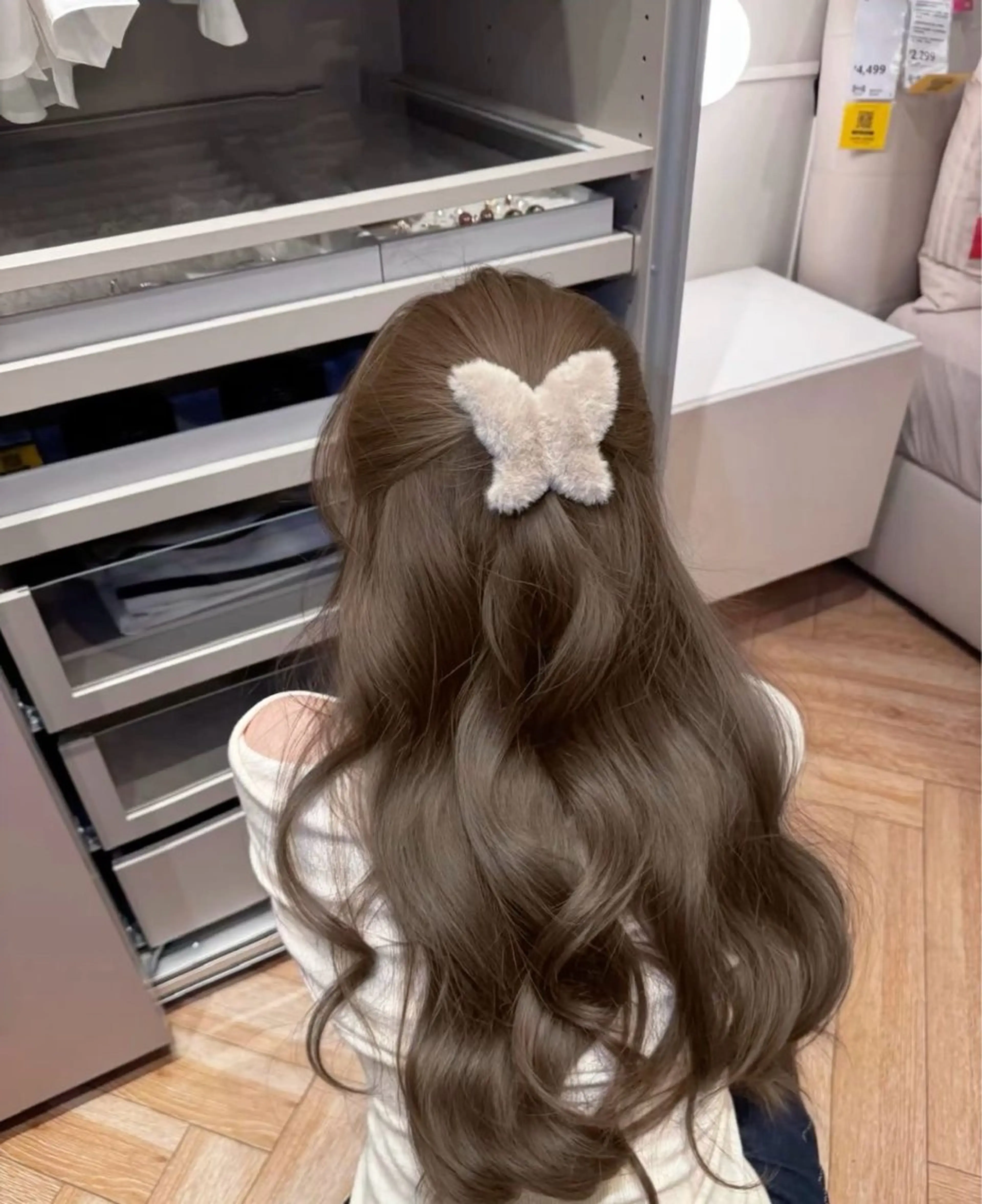 ロング カラー ヘアアレンジ カット ヘアカラー トリートメント ヘッドスパ ヘアセット 透け上品ハイトーン 職人ゆうと🤍のヘアスタイル