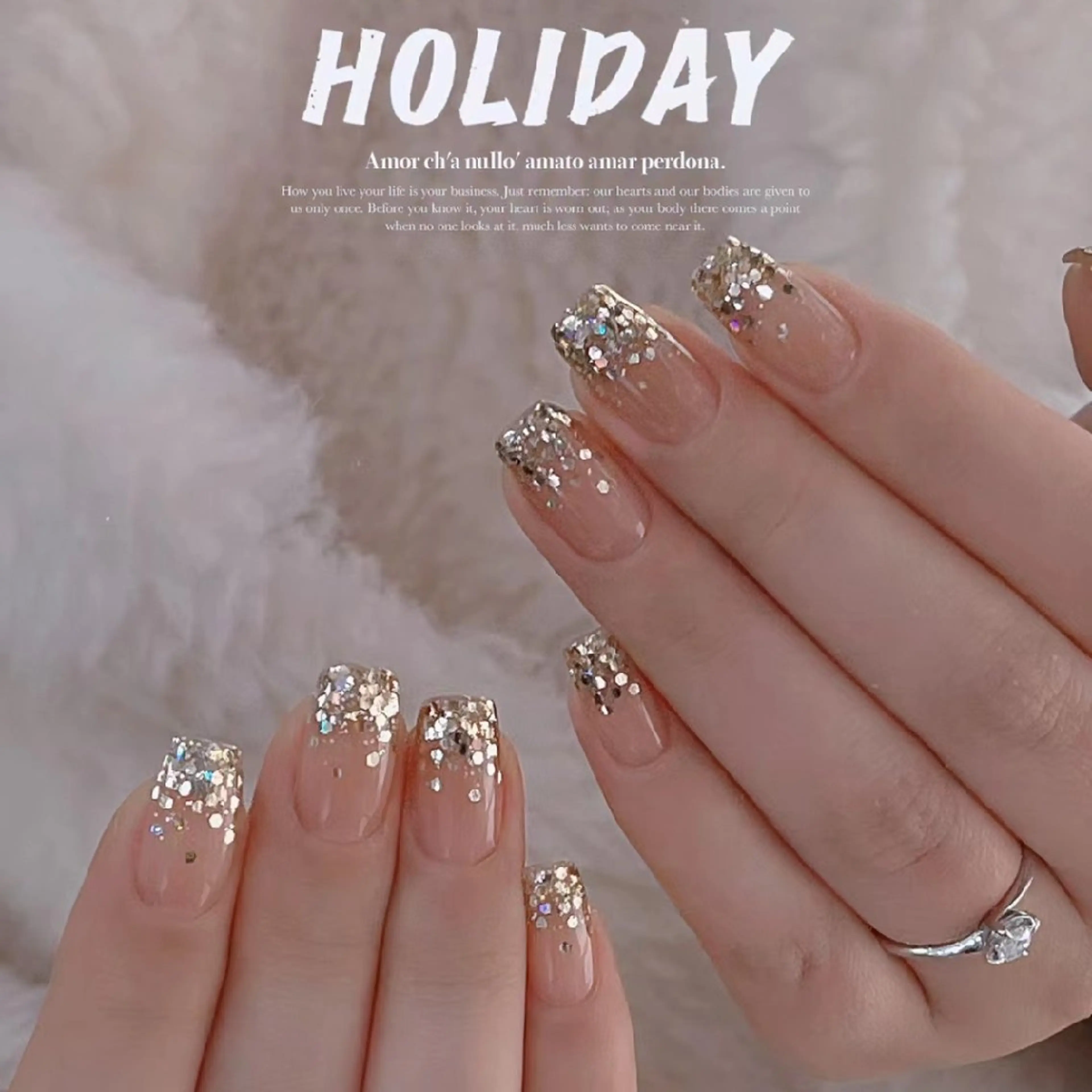 ネイル ハンドネイル ネイリストゆか💅 長さだし、深爪矯正のネイルデザイン