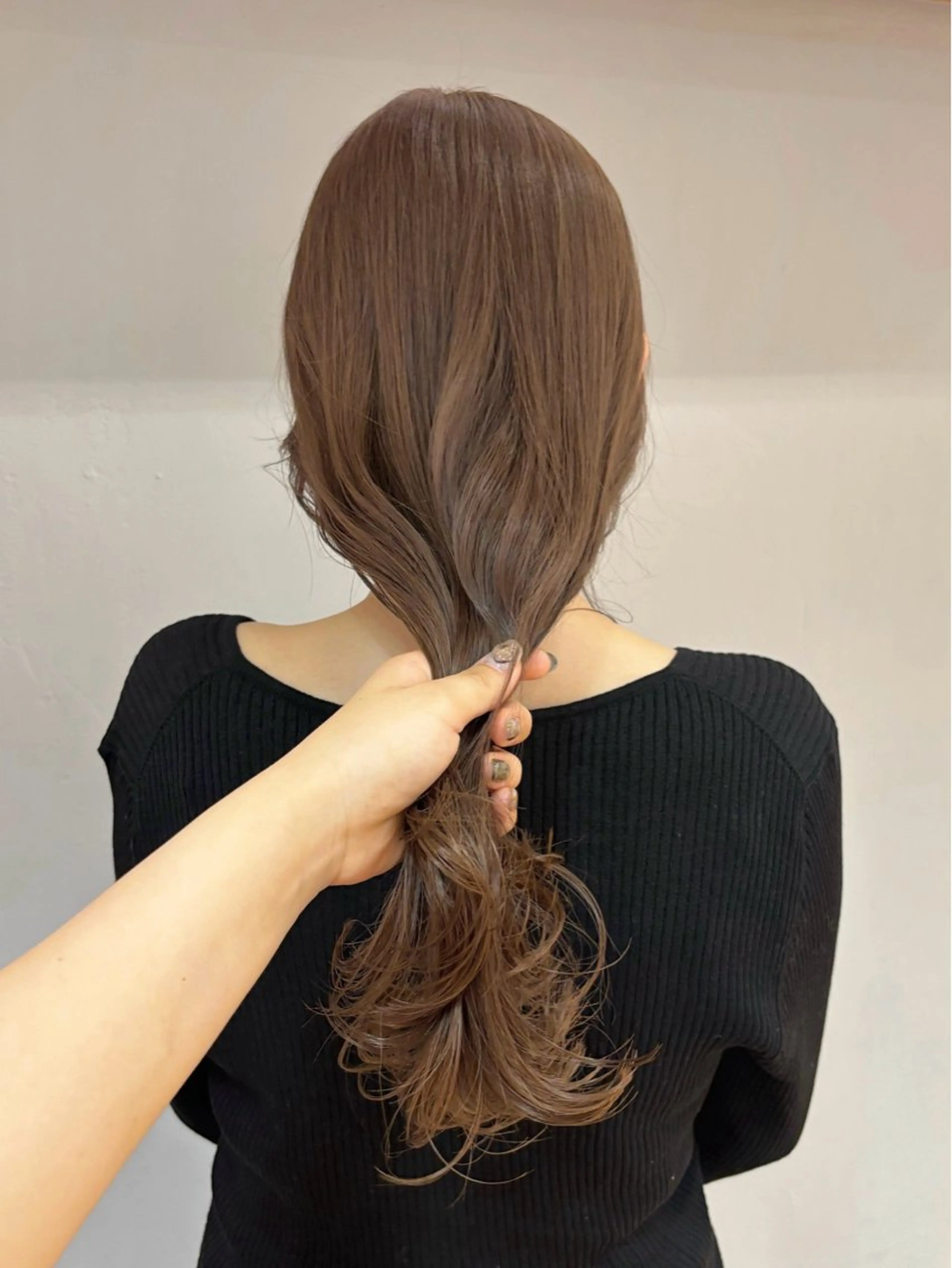 ミディアム カラー カット ヘアカラー トリートメント オリーブ/縮毛♡ Natsuno🩰のヘアスタイル