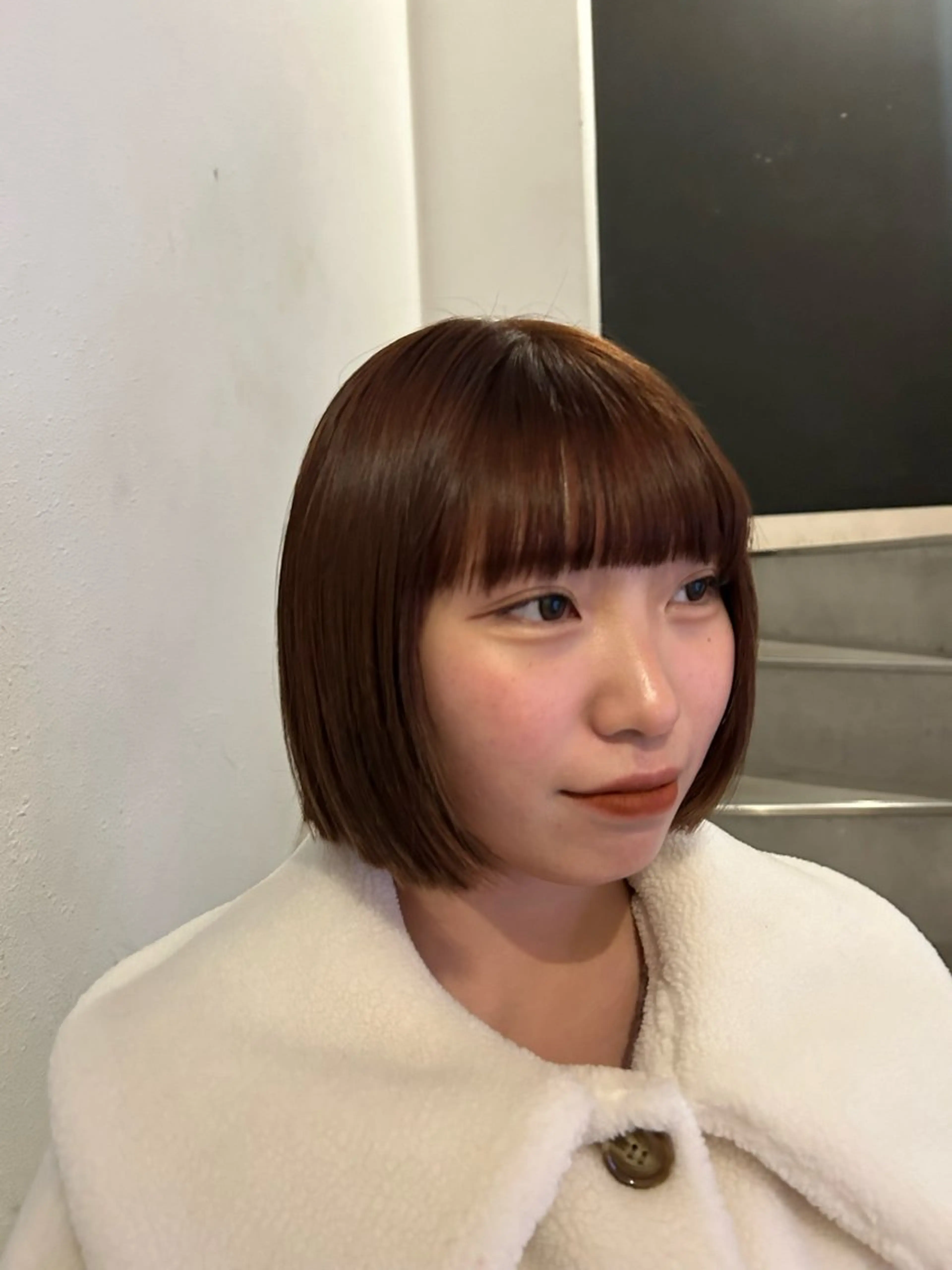 ミディアム カラー ブラウンカラー マロンブラウン 愛結 暖色カラー🎀🩰のヘアスタイル