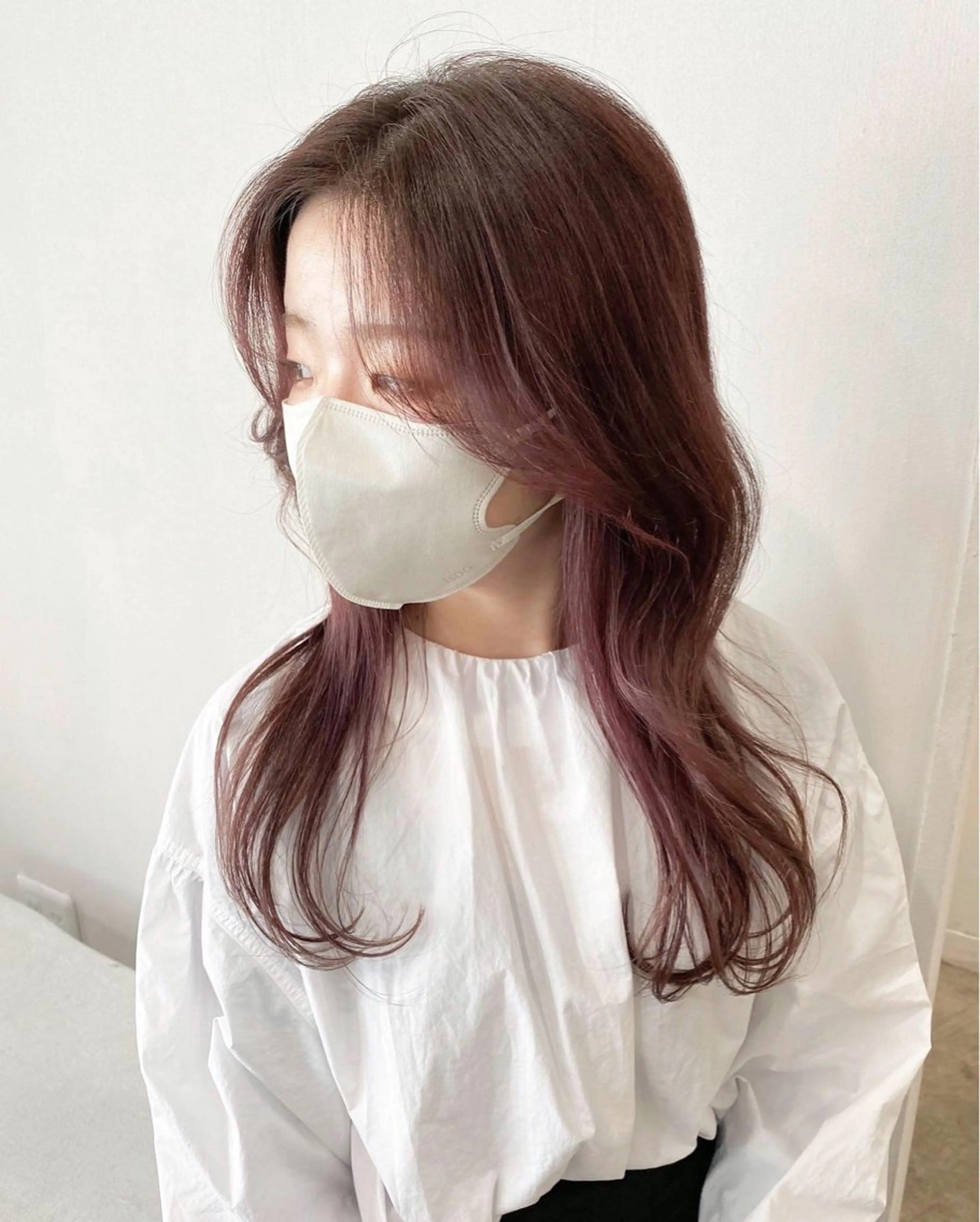 ミディアム カラー ヘアアレンジ カット ヘアカラー トリートメント kohana 🎀韓国ヘア🎀🤍のヘアスタイル