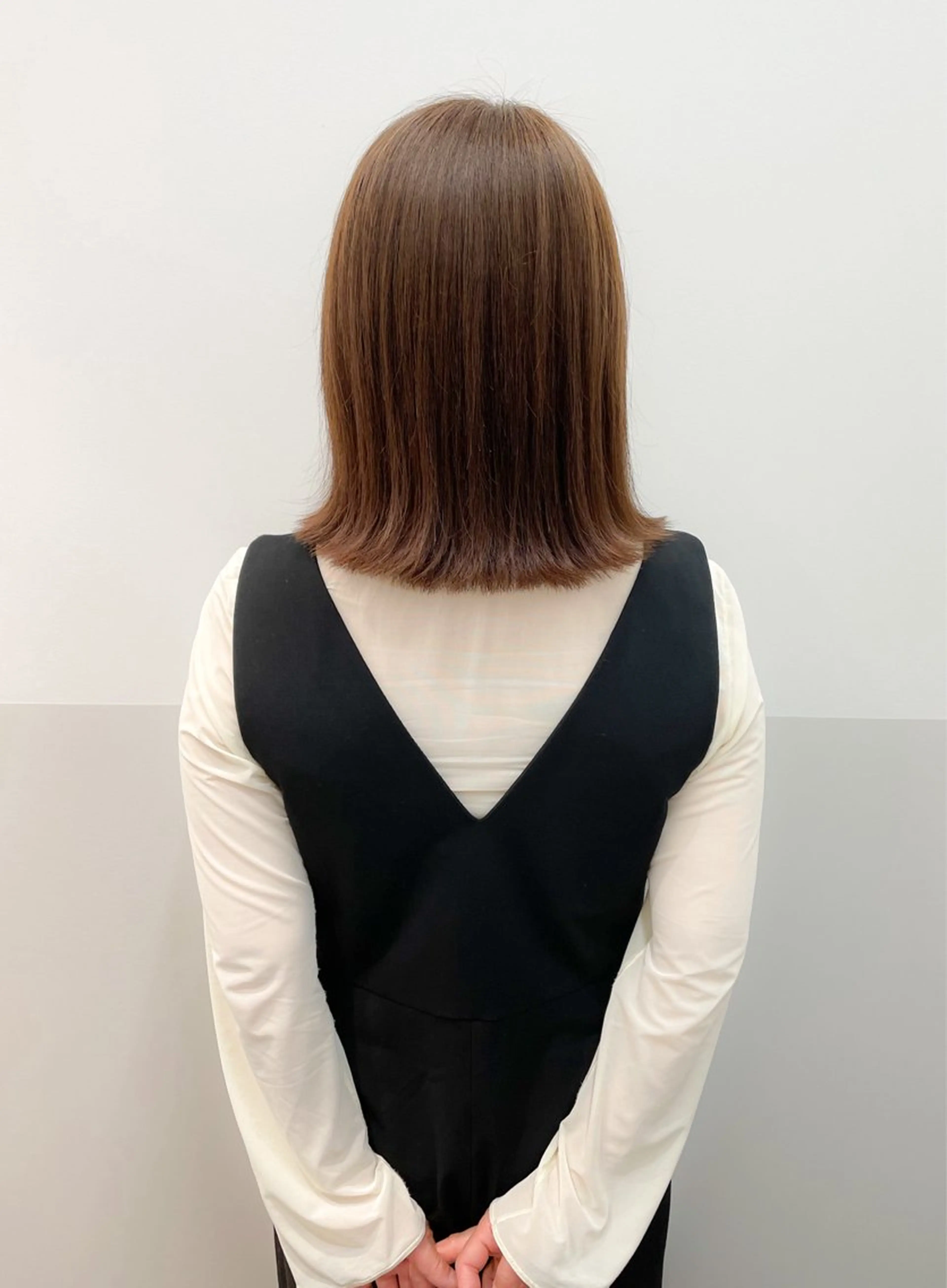 ミディアム カセヤ リョウのヘアスタイル