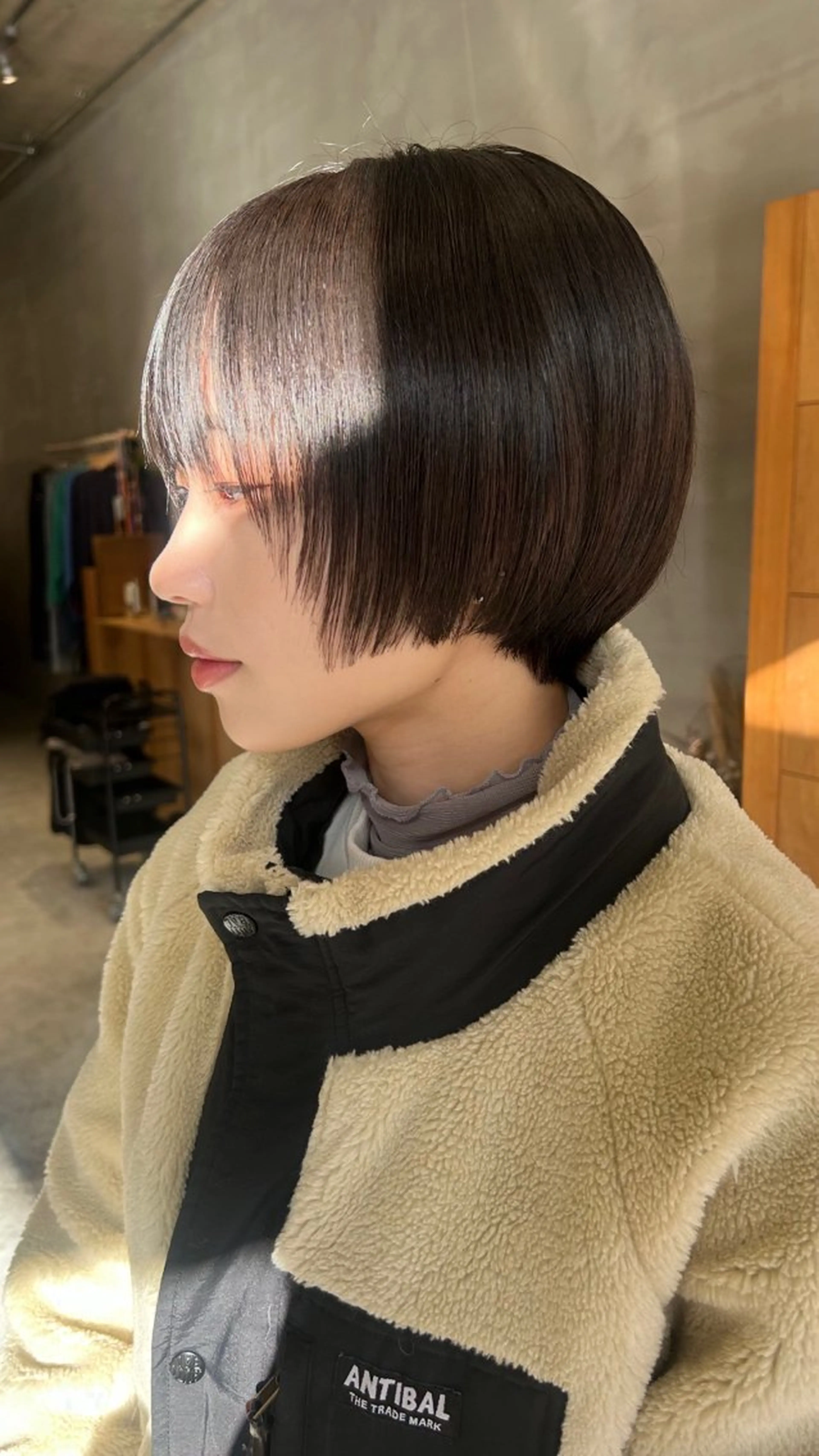 ショート 柔らかいオリーブ🍃 カラーNatsumiのヘアスタイル