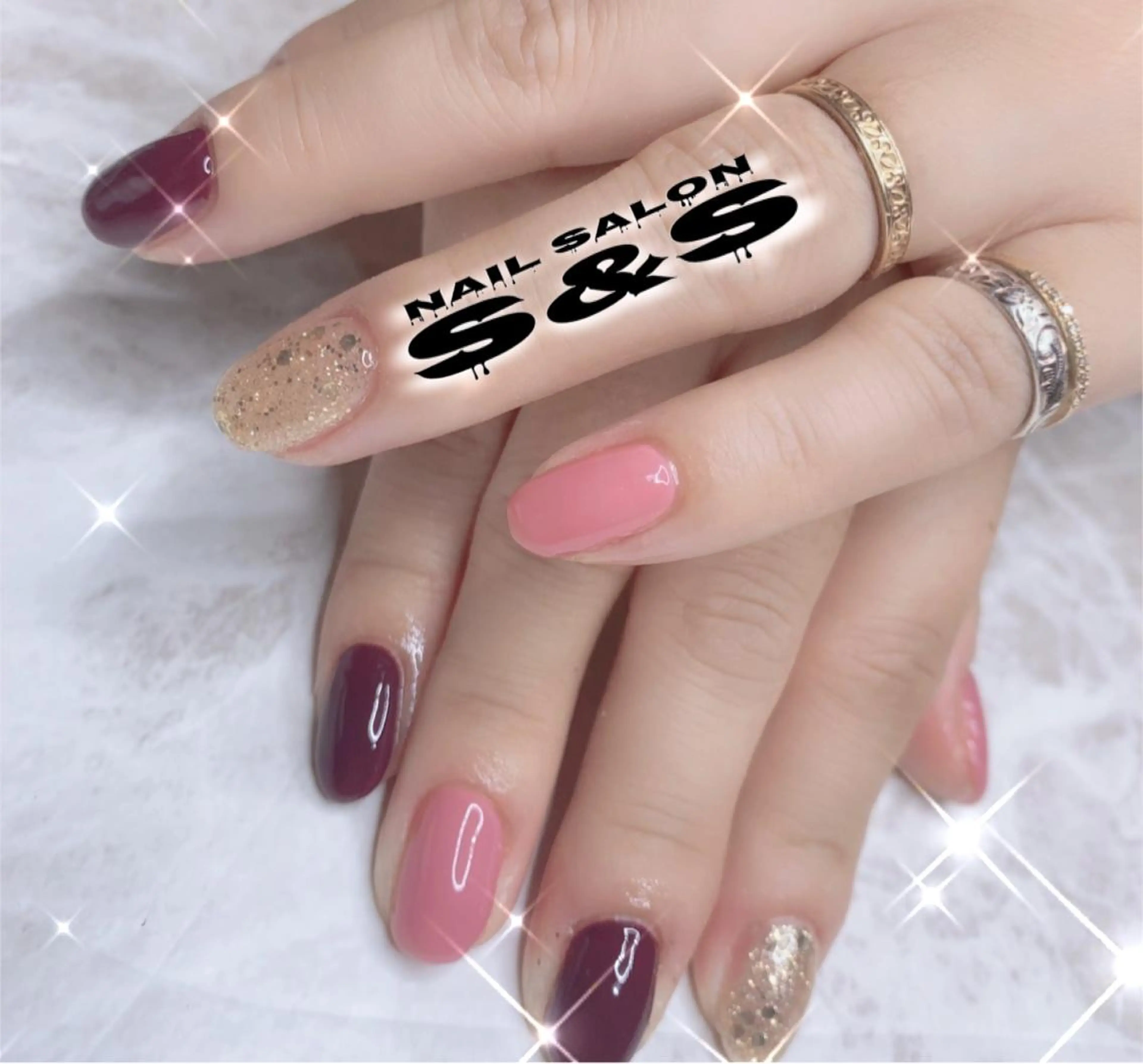 ネイル 長さ出し メンズネイル 持ち込み スカルプネイル S&S 村田小百合のネイルデザイン