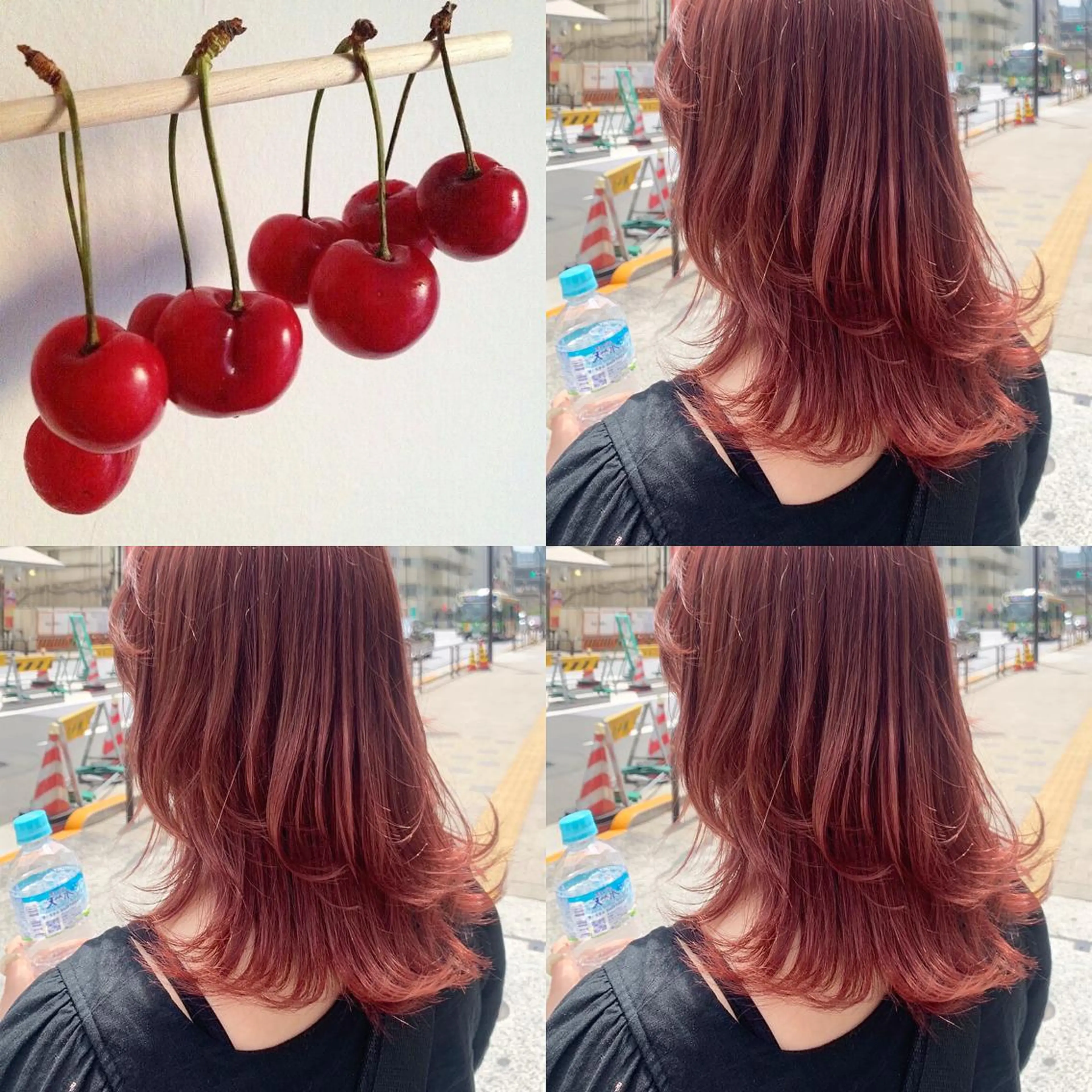 セミロング レイヤー×グレージュ /ピンク🩷mioのヘアスタイル