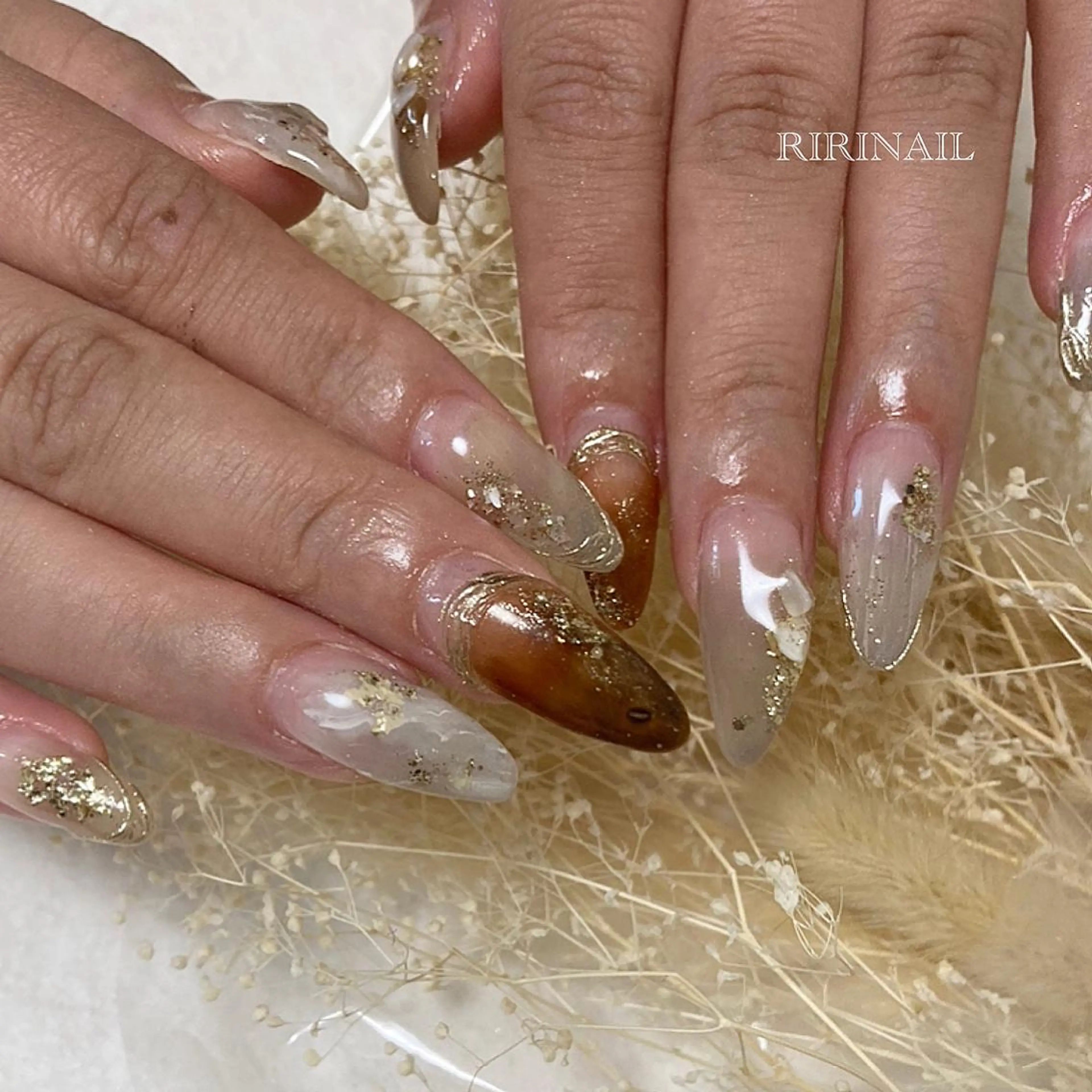 ネイル べっ甲ネイル RIRI NAIL♡のネイルデザイン