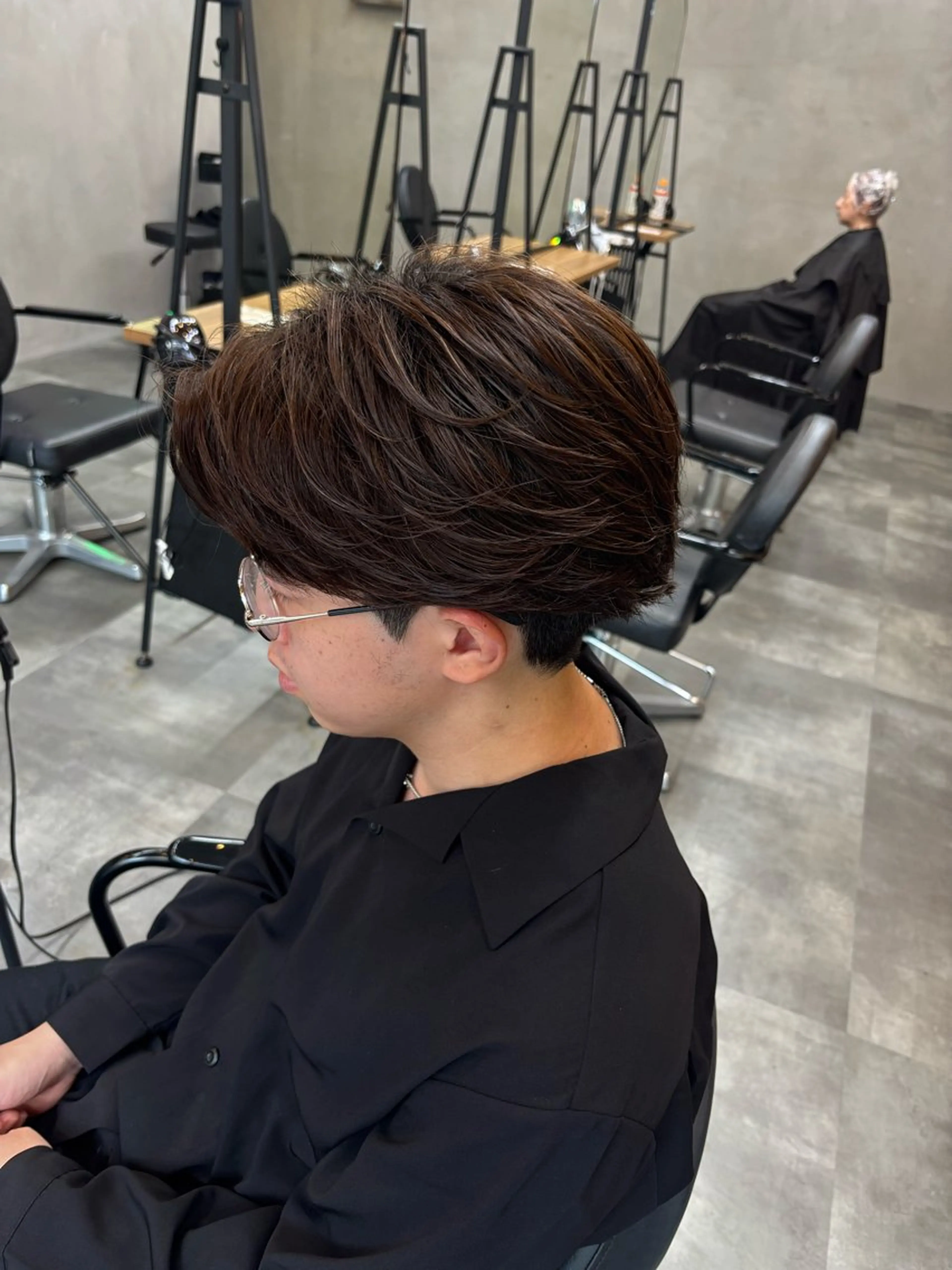 ショート メンズ カット パーマ 鹿児島 TSUBASAのヘアスタイル