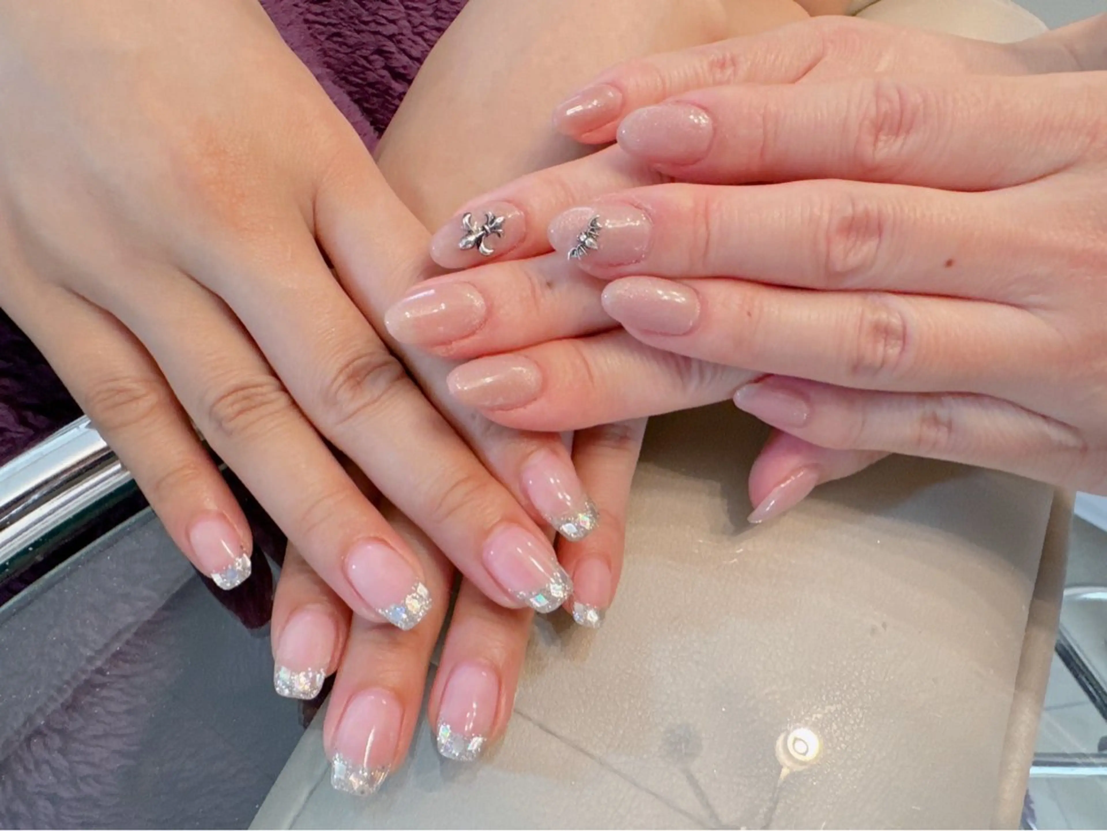 ネイル フレンチネイル ガラスフレンチ ハロウィン リオッサ  オブ ラグーン神戸店のエステ・リラクイメージ