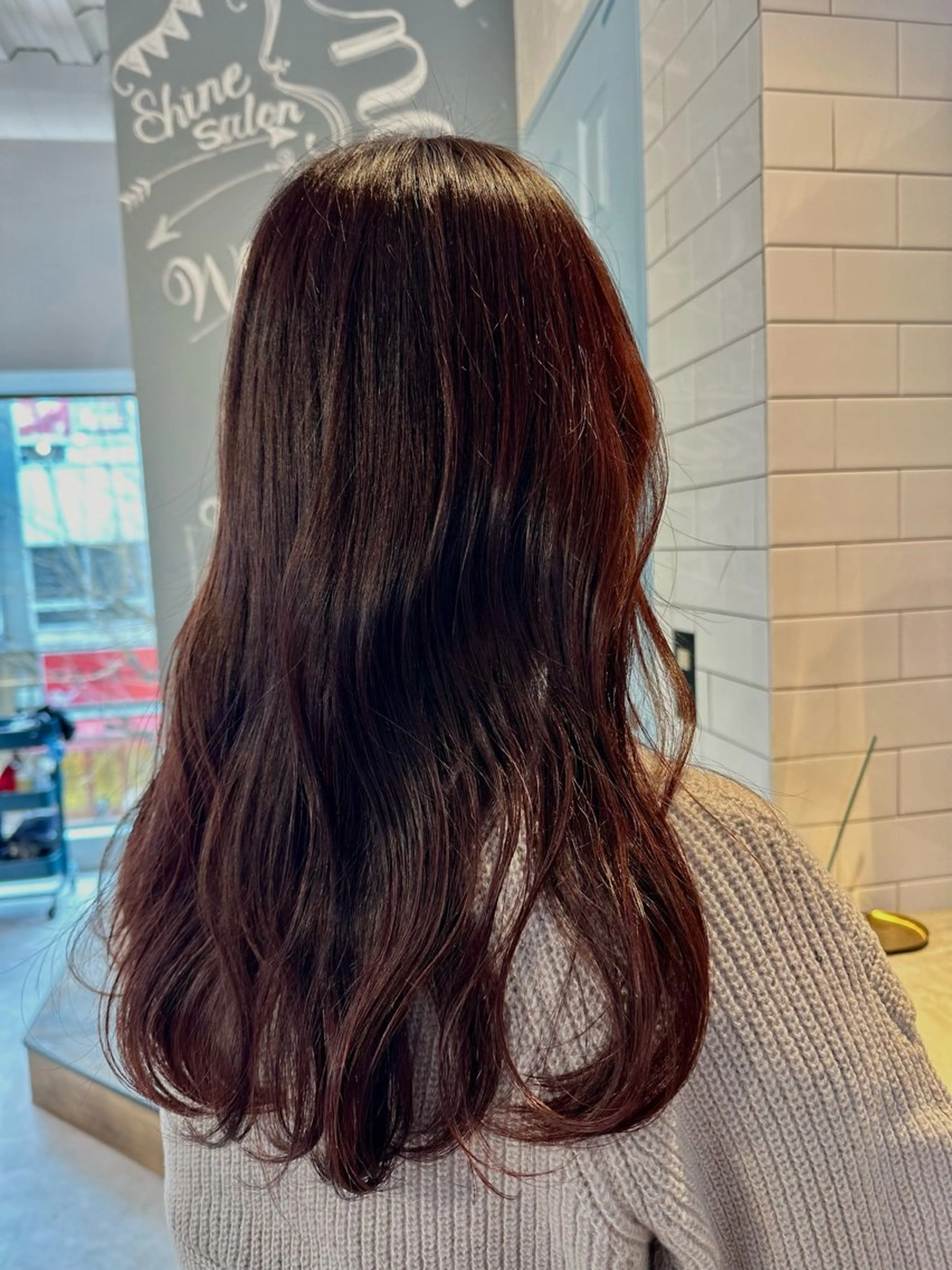 ロング カラー ブリーチ ラベンダーカラー ブリーチなしカラー ピンクカラー ピンクラベンダー 七井 香奈 (なないかな)のヘアスタイル