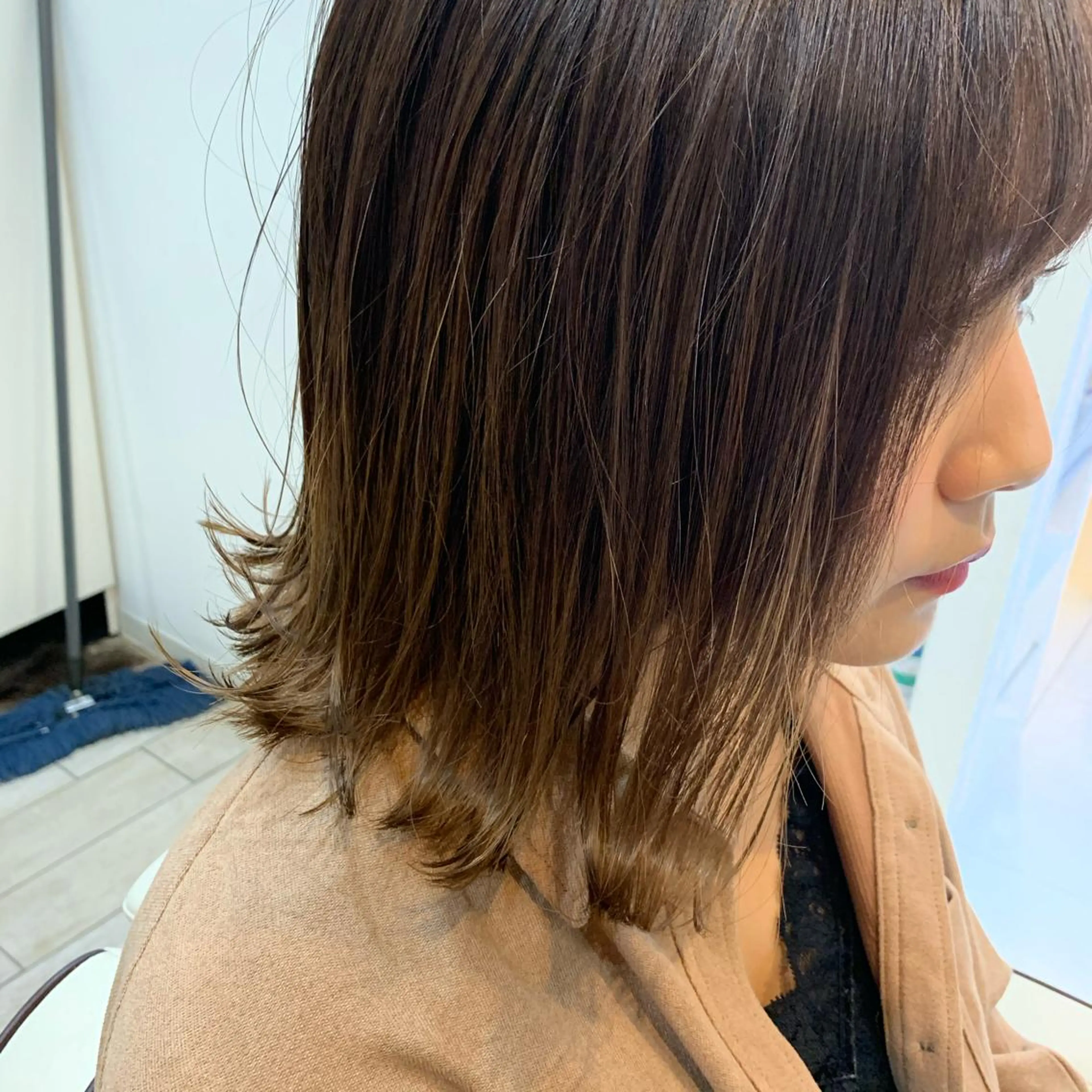 ショート 切りっぱなしボブ ボブ 早坂 裕真のヘアスタイル