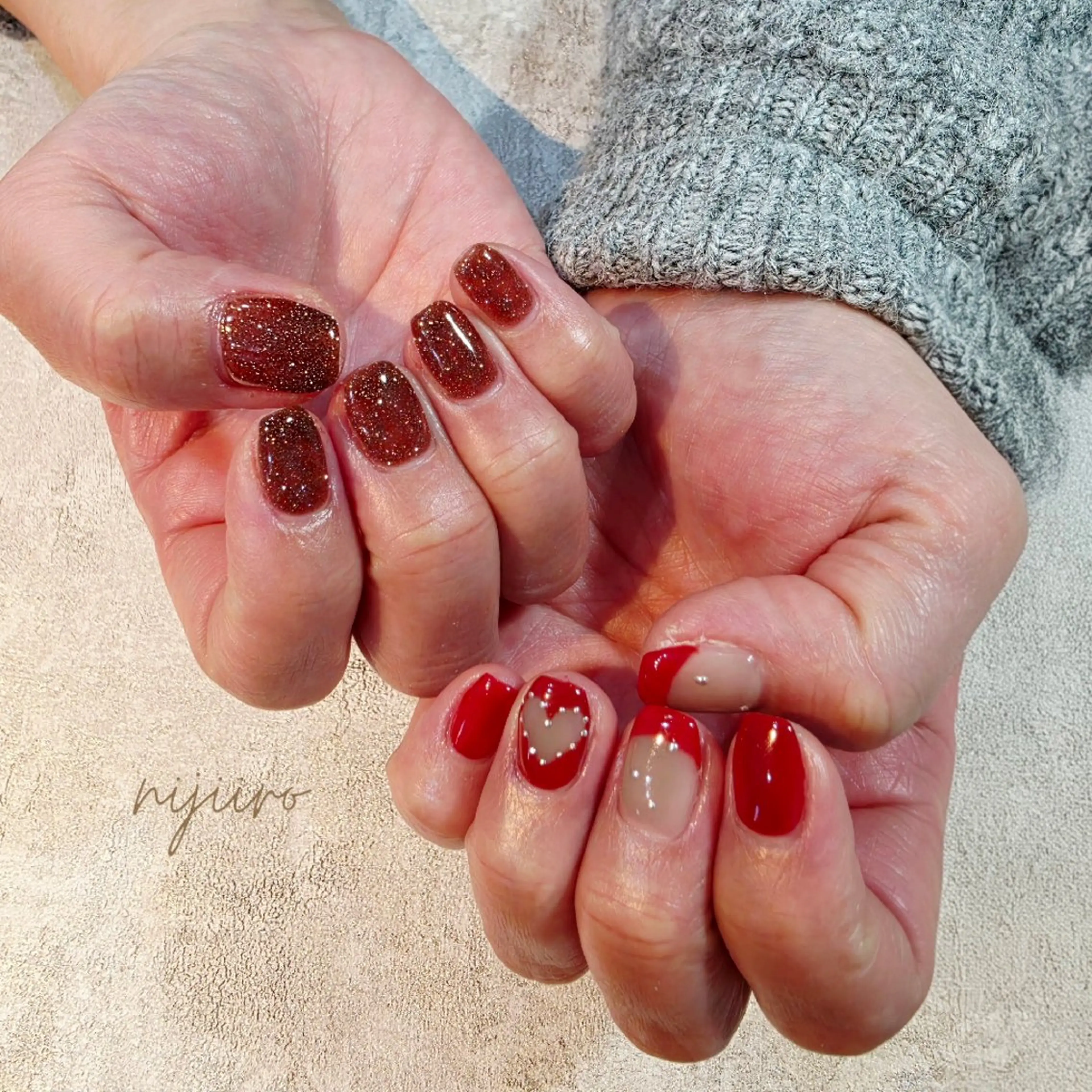 ネイル ハンドネイル nailatelier nijiiro.所属・nijiiro🌈 サトウのネイルデザイン