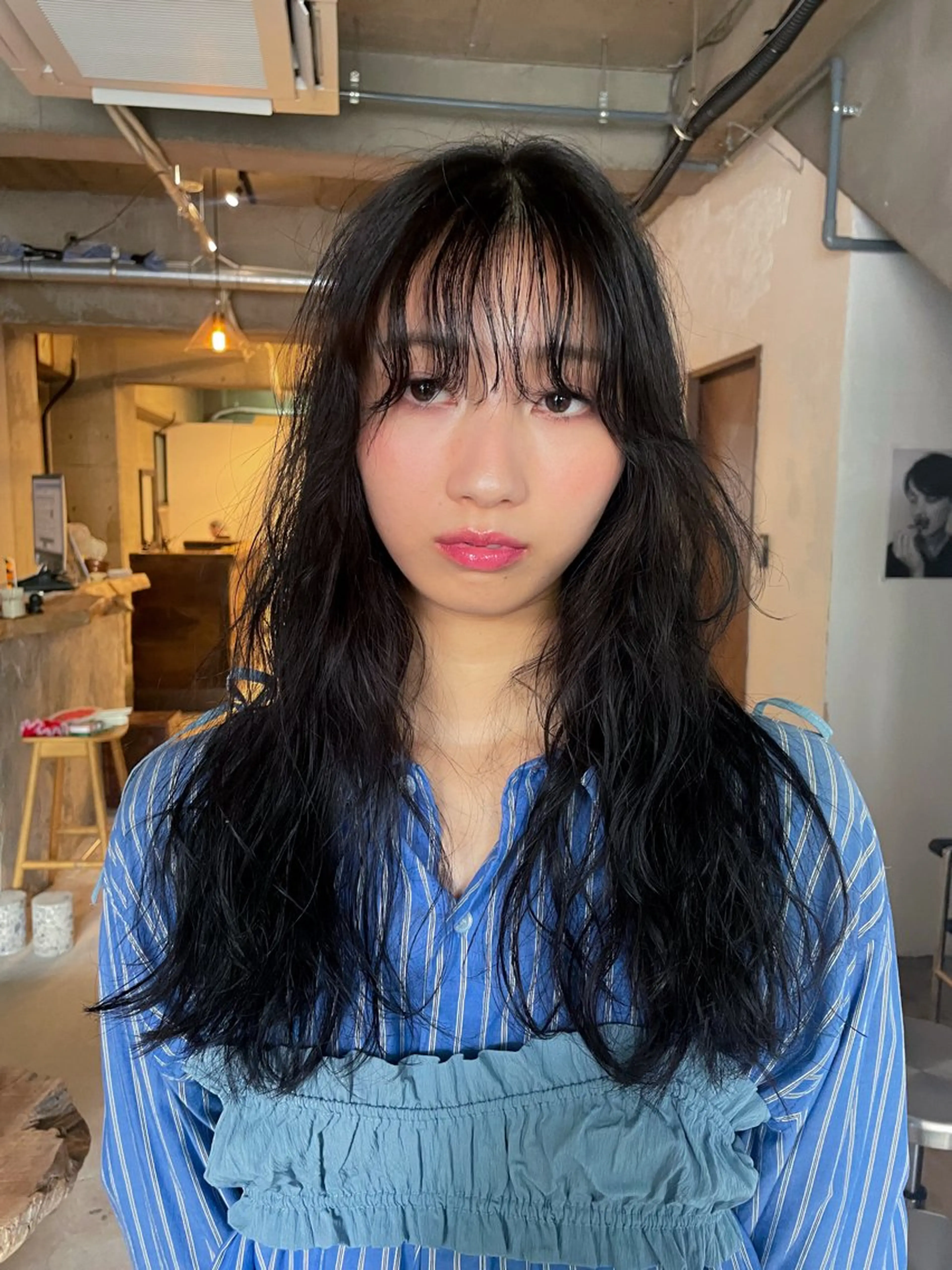 ロング パーマ パーマ/レイヤー 岩山丈一郎のヘアスタイル