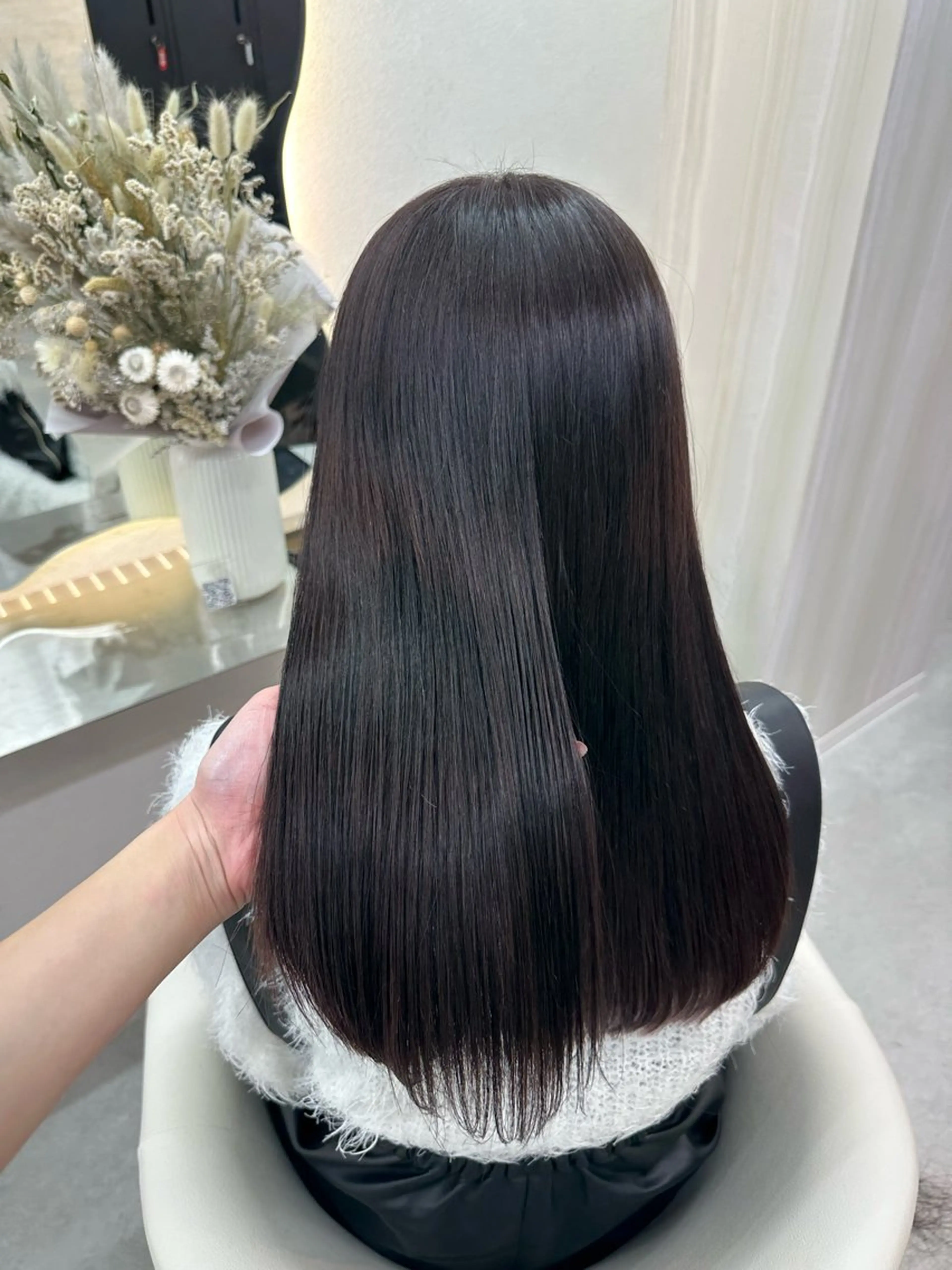ロング カラー ブリーチ グレージュ ラベンダーカラー ラベンダーグレージュ ラベンダーグレー ヘアカラー トリートメント Rio🎀 カラー/顔周りカットのヘアスタイル