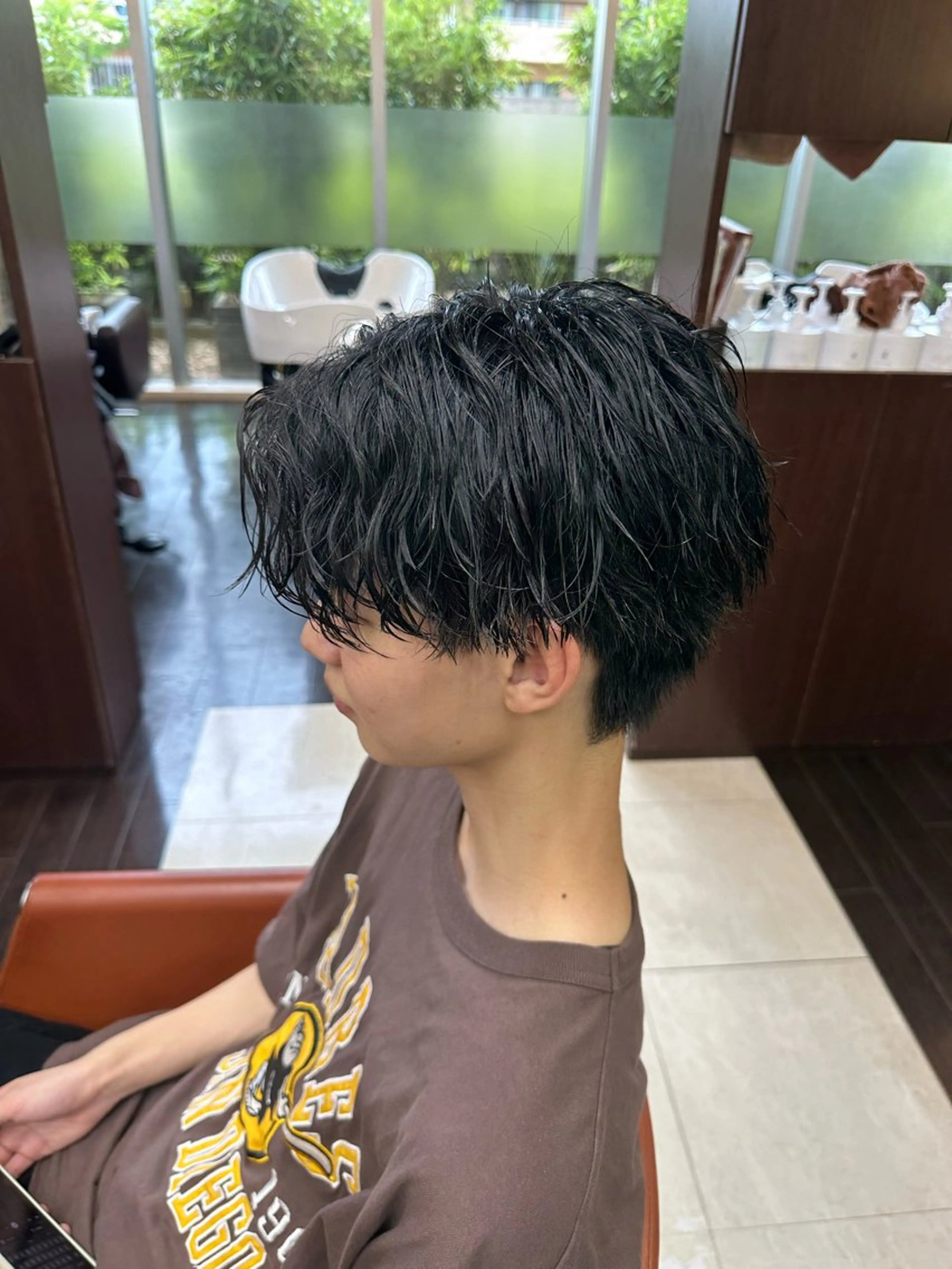 ショート カラー パーマ メンズ メンズパーマ カット ヘアセット 毎月230人担当/ メンズヘア/清和武虎のヘアスタイル